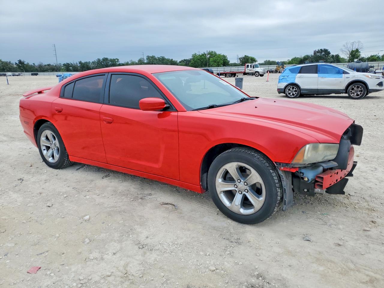 2014 Dodge Charger Se Red vin: 2C3CDXBG4EH300703