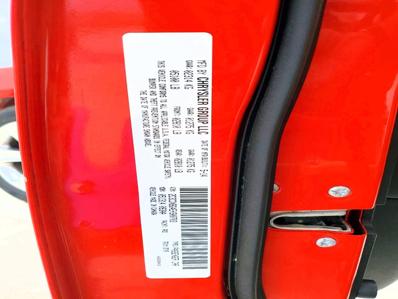 2014 Dodge Charger Se Red vin: 2C3CDXBG4EH300703