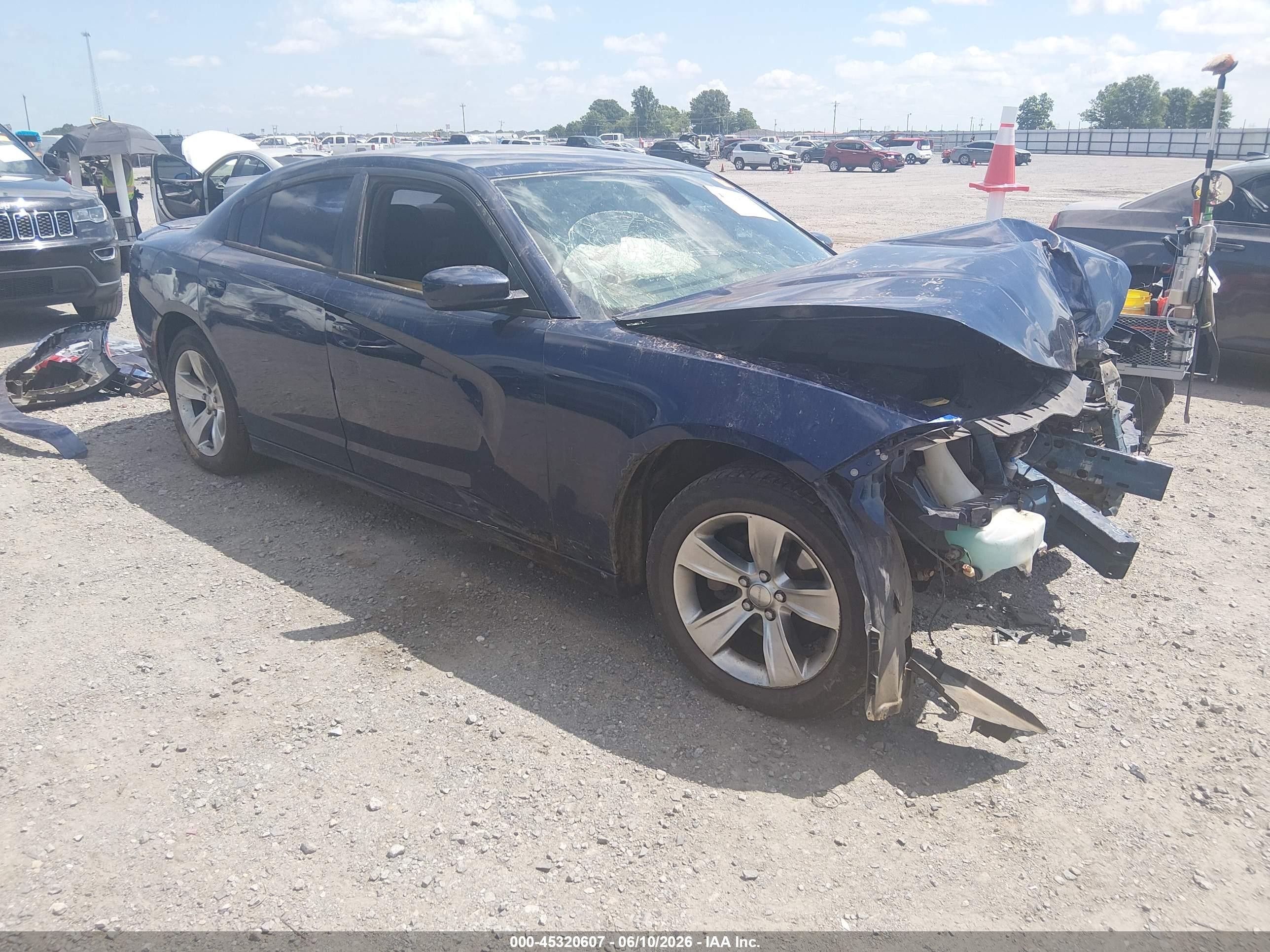 2015 Dodge Charger Se Dark Blue vin: 2C3CDXBG4FH725484