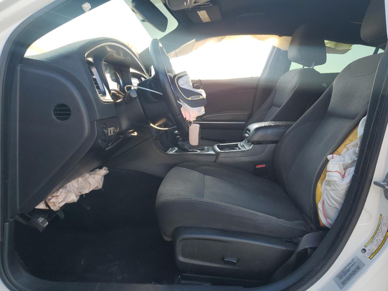 2015 Dodge Charger Se White vin: 2C3CDXBG4FH812768