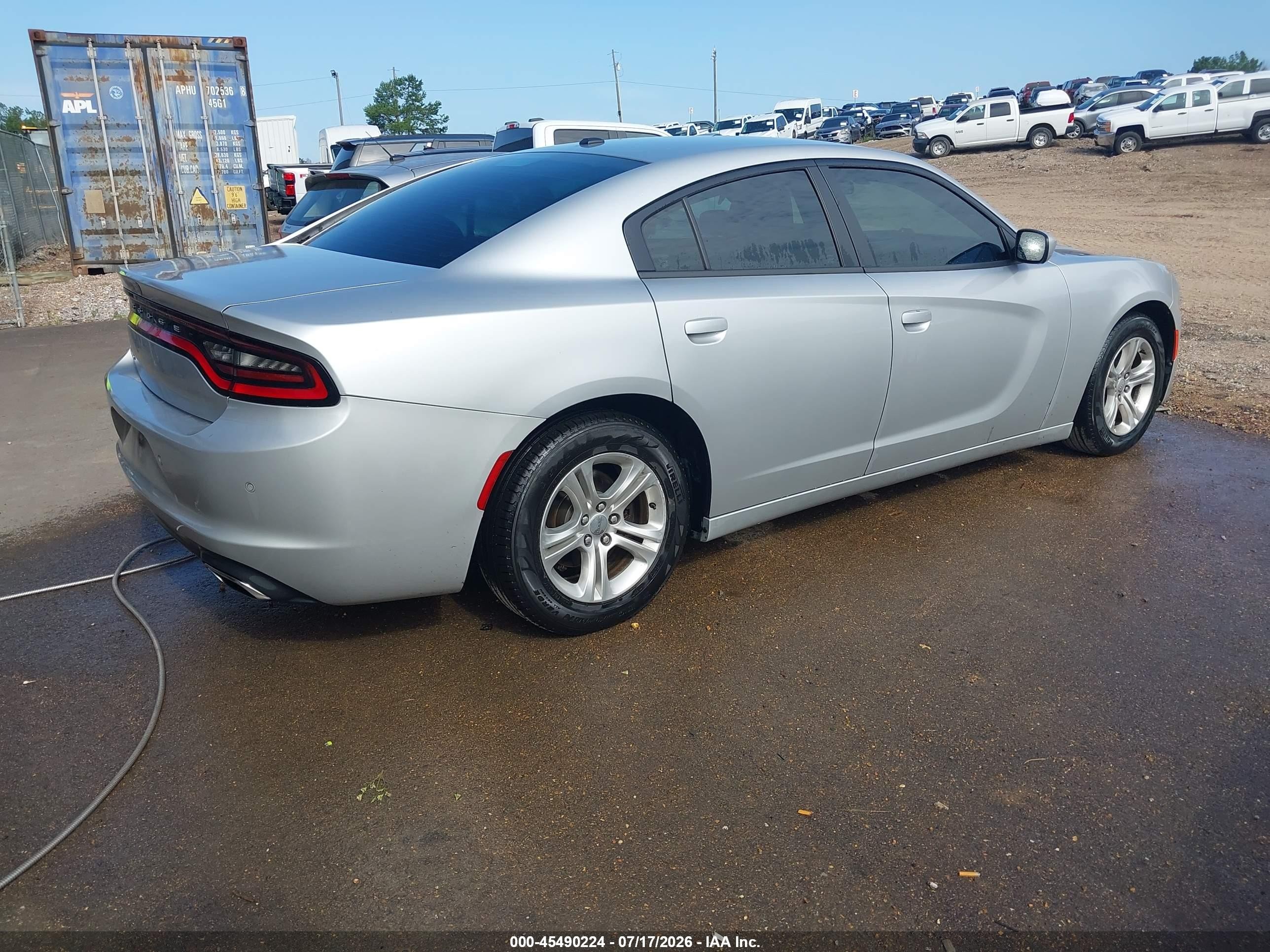 2020 Dodge Charger Sxt Rwd Silver vin: 2C3CDXBG4LH190104
