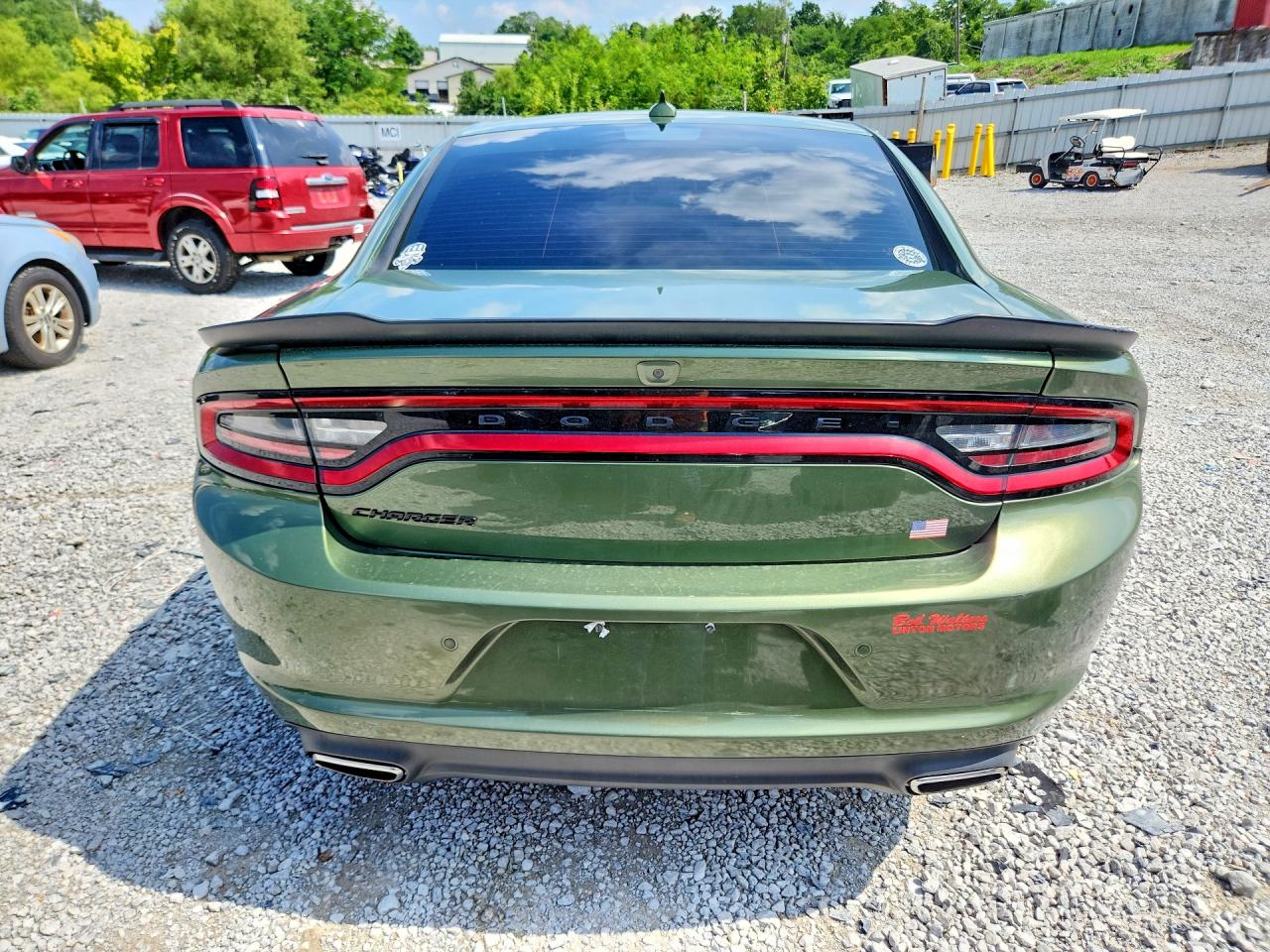 2021 Dodge Charger Sxt Зеленый vin: 2C3CDXBG4MH562428