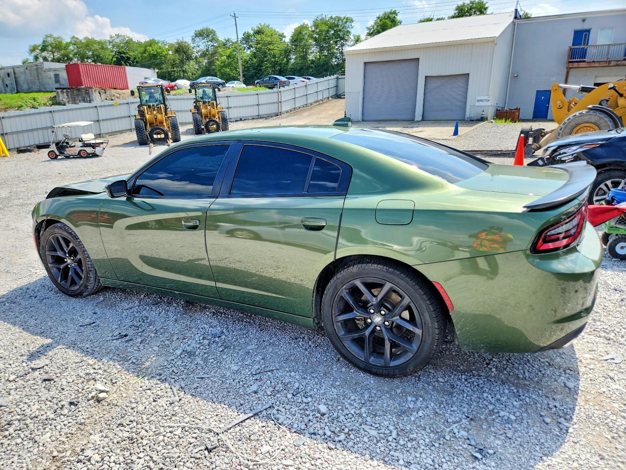2021 Dodge Charger Sxt Зеленый vin: 2C3CDXBG4MH562428