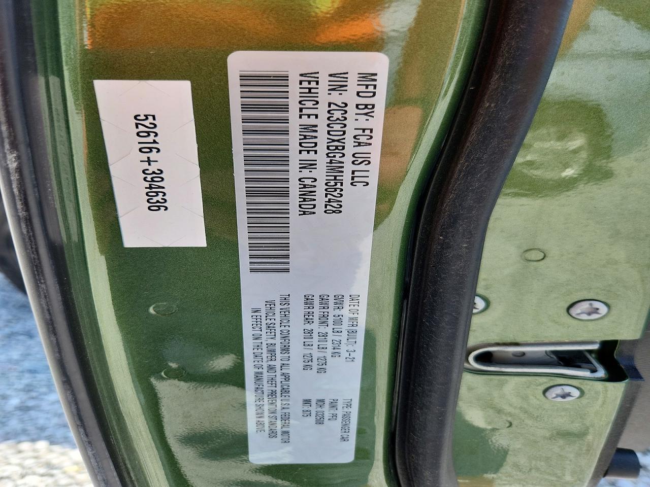 2021 Dodge Charger Sxt Зеленый vin: 2C3CDXBG4MH562428