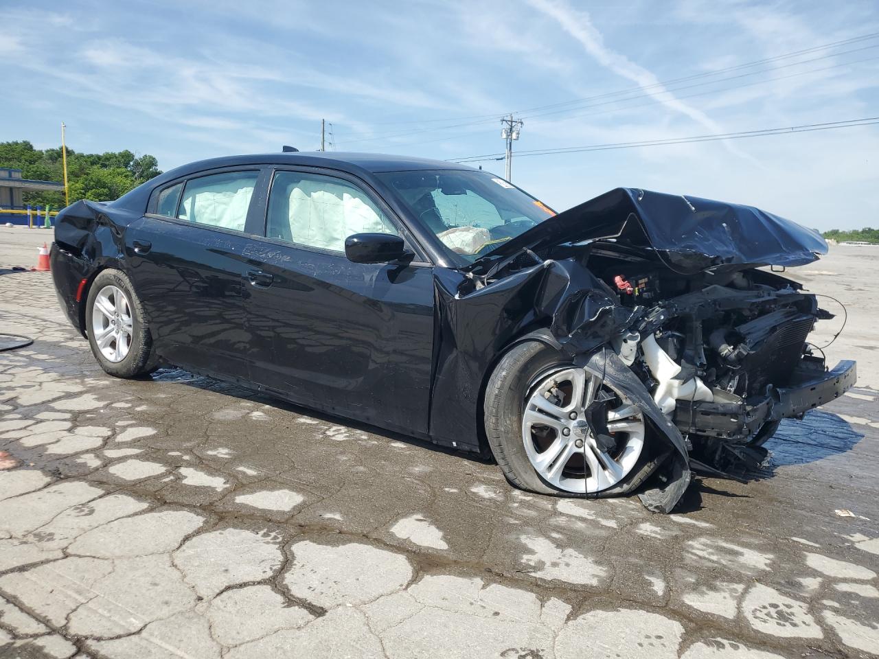 2023 Dodge Charger Sxt Black vin: 2C3CDXBG4PH563714 Damage: Right Rocker Panel, Broken, Replacement Required