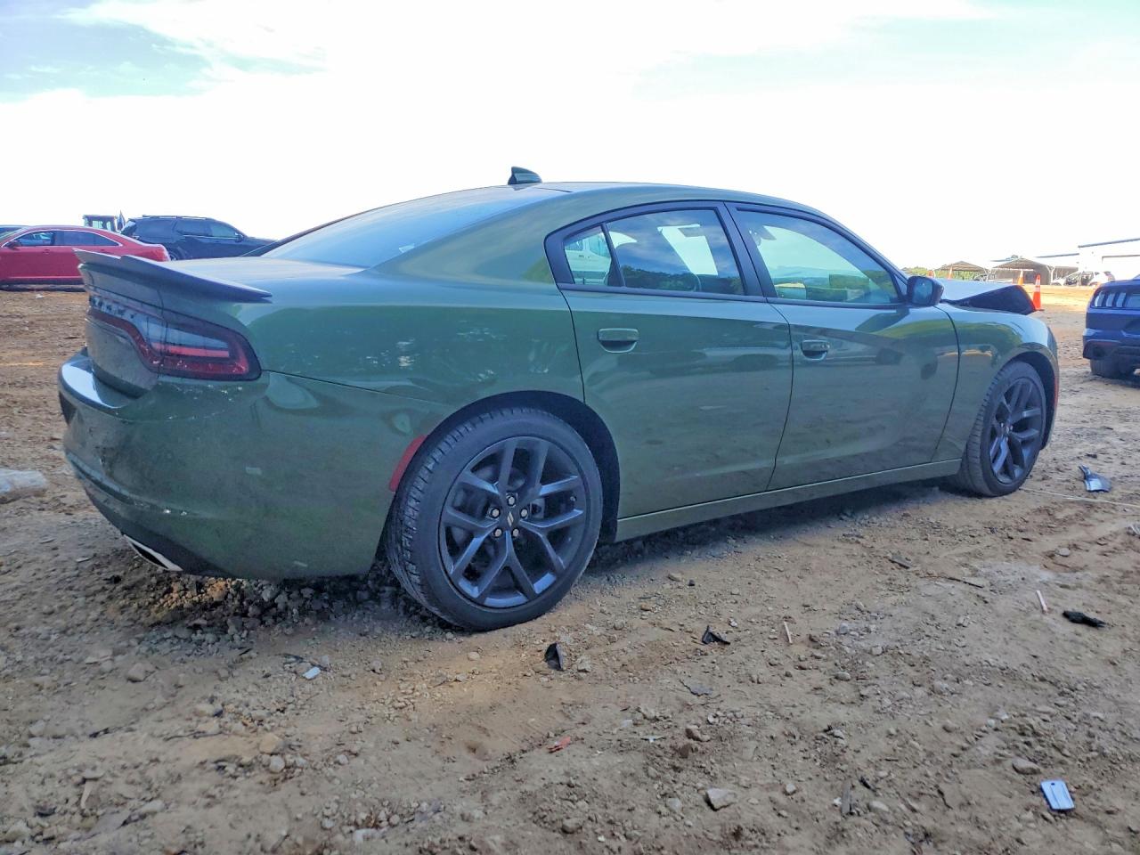 2023 Dodge Charger Sxt Зеленый vin: 2C3CDXBG4PH598592