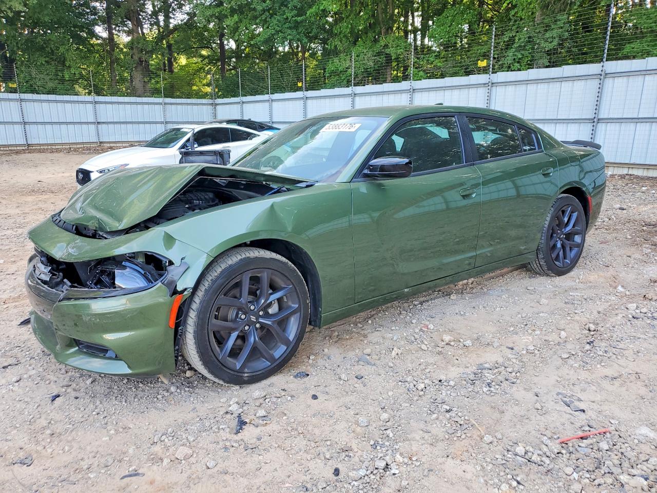 2023 Dodge Charger Sxt Зеленый vin: 2C3CDXBG4PH598592