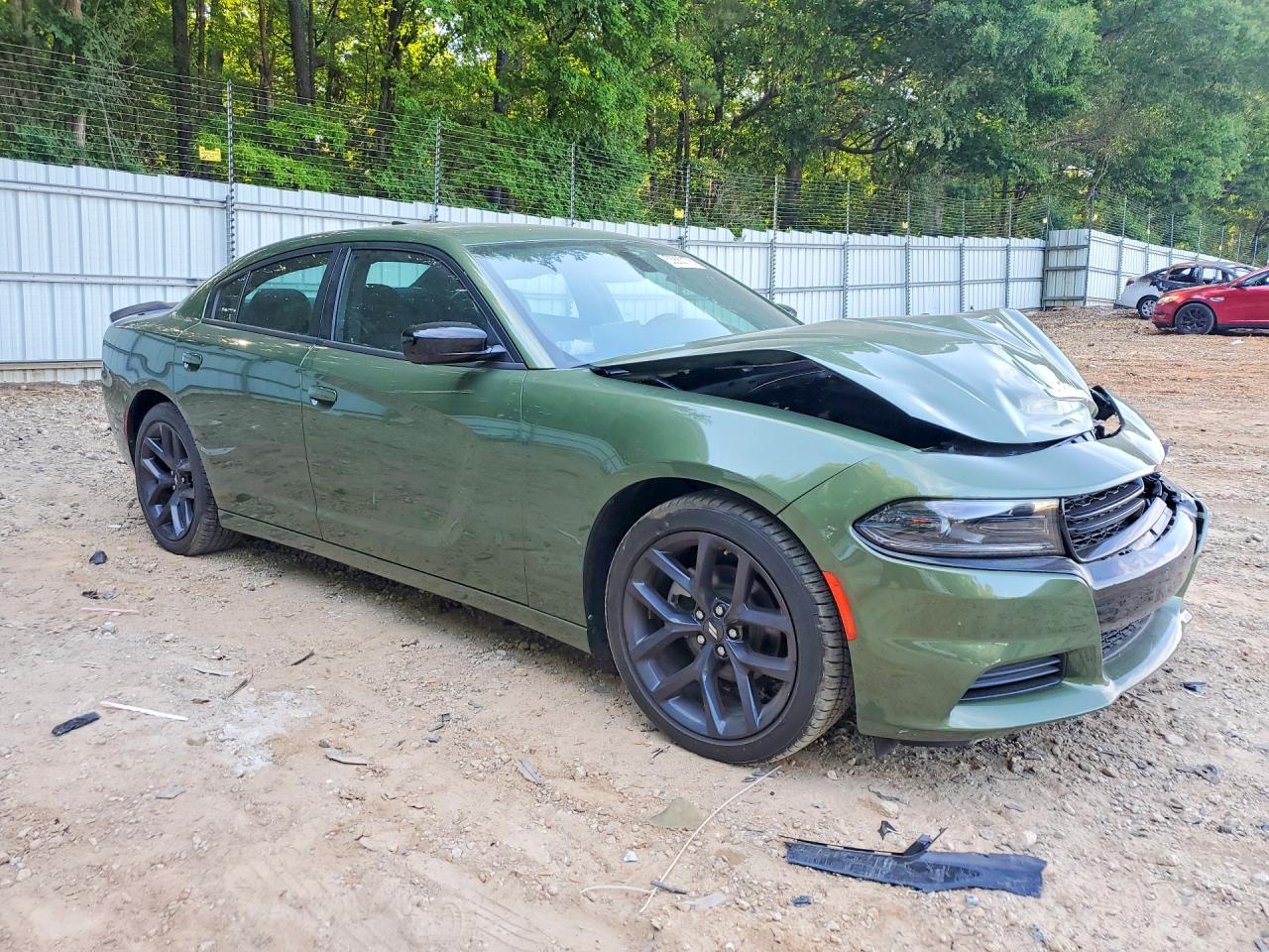 2023 Dodge Charger Sxt Зеленый vin: 2C3CDXBG4PH598592