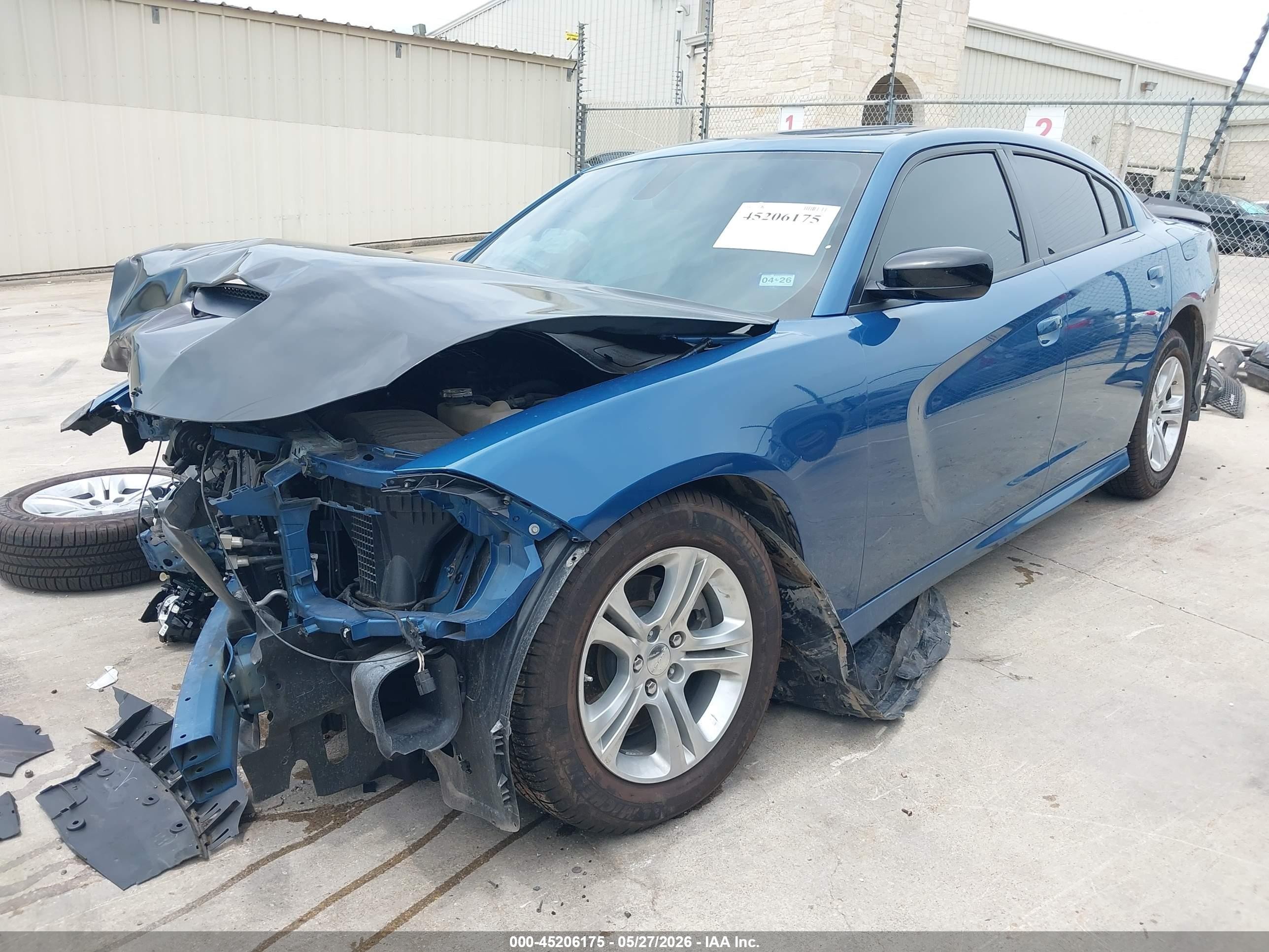 2023 Dodge Charger Sxt Синий vin: 2C3CDXBG4PH698028