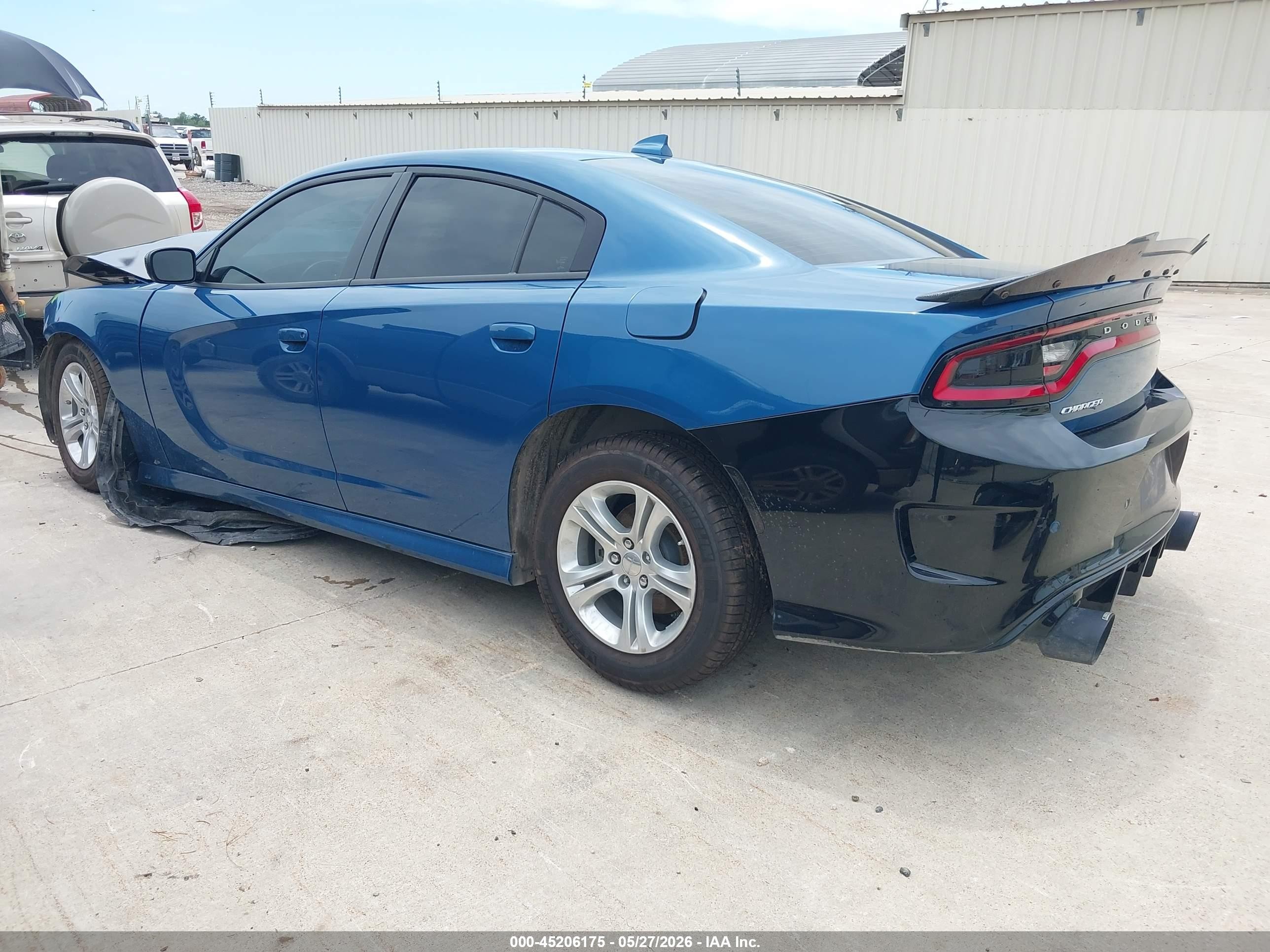 2023 Dodge Charger Sxt Синий vin: 2C3CDXBG4PH698028