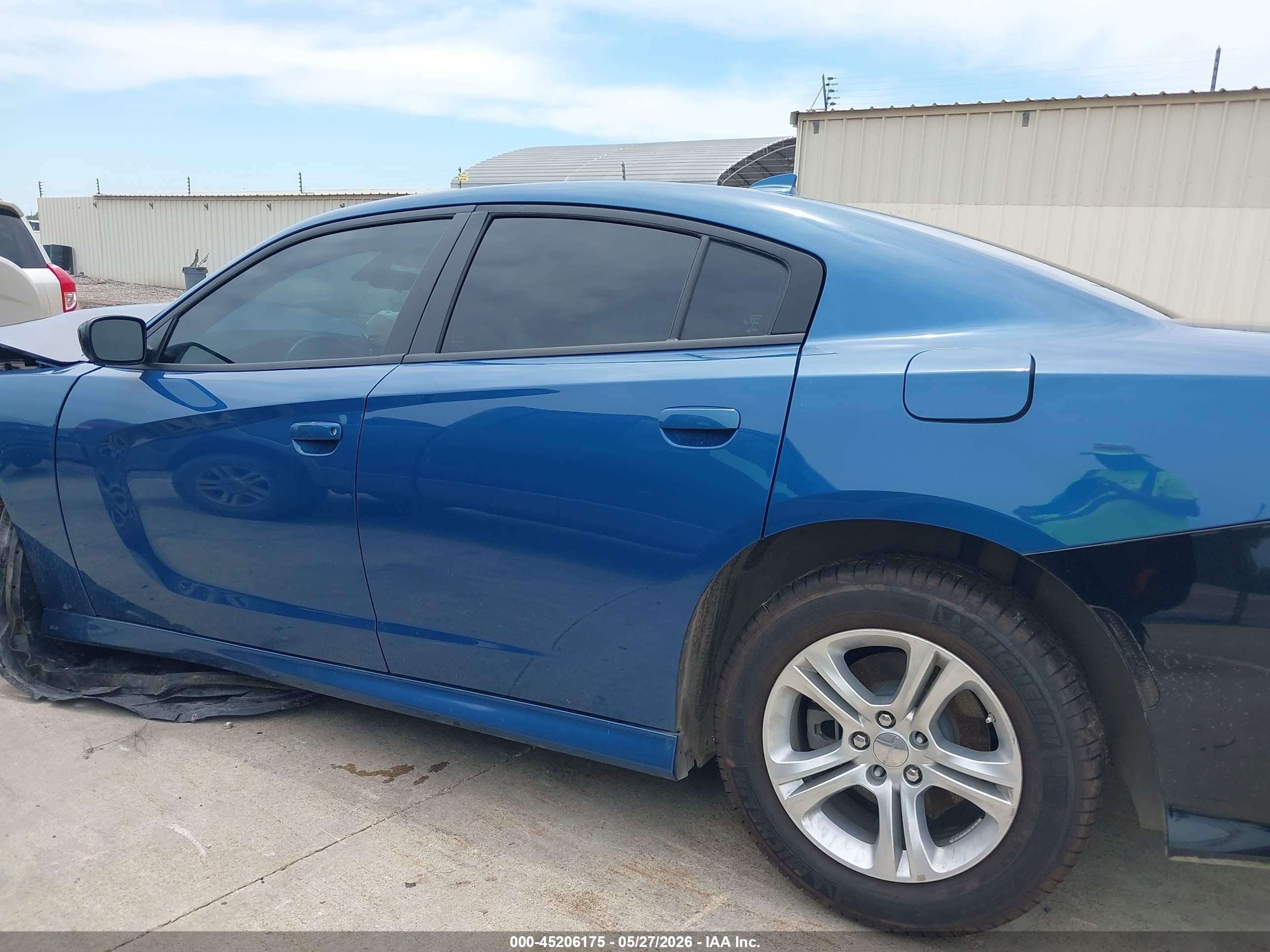 2023 Dodge Charger Sxt Синий vin: 2C3CDXBG4PH698028