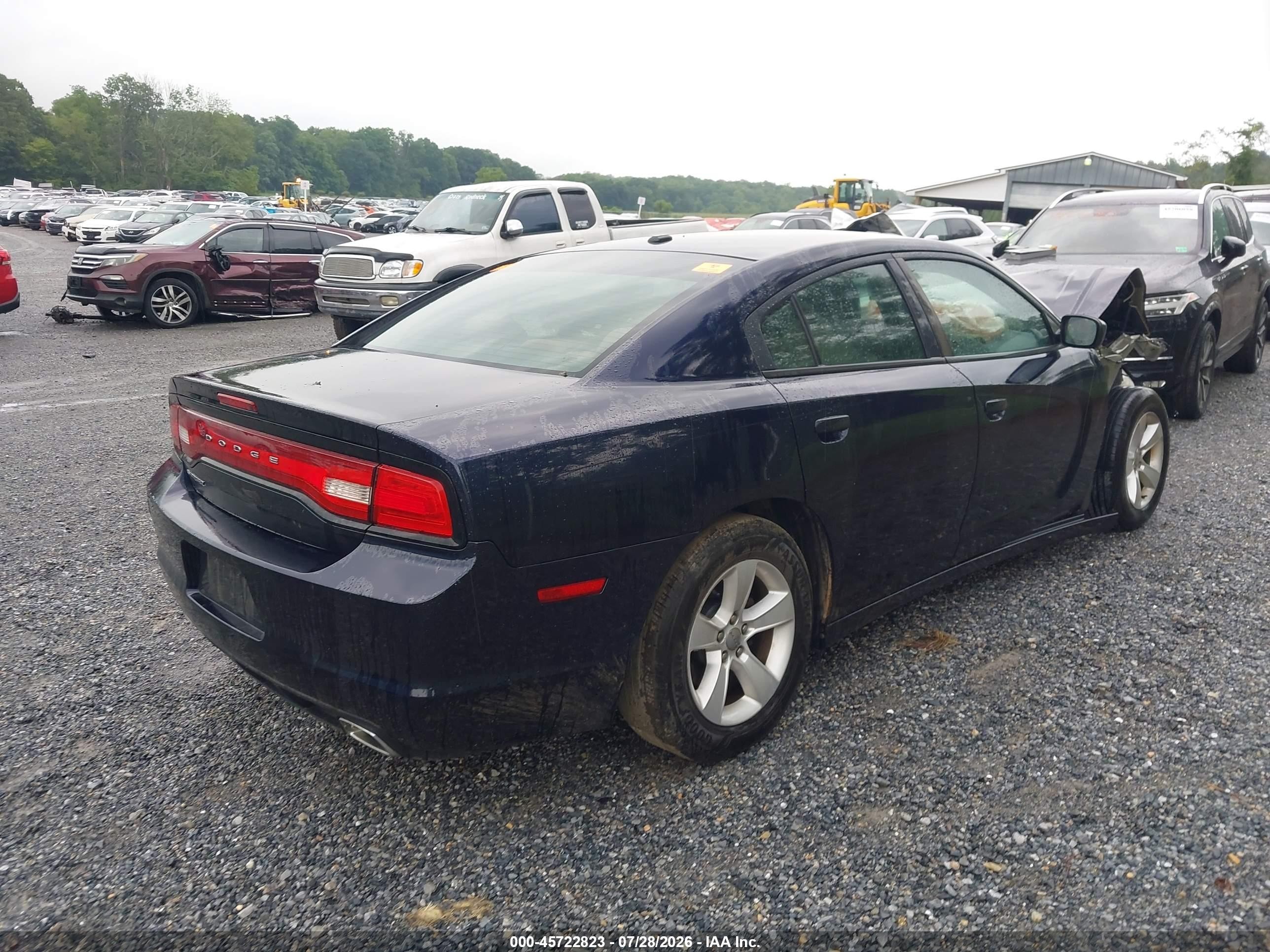 2012 Dodge Charger Se Black vin: 2C3CDXBG5CH187518