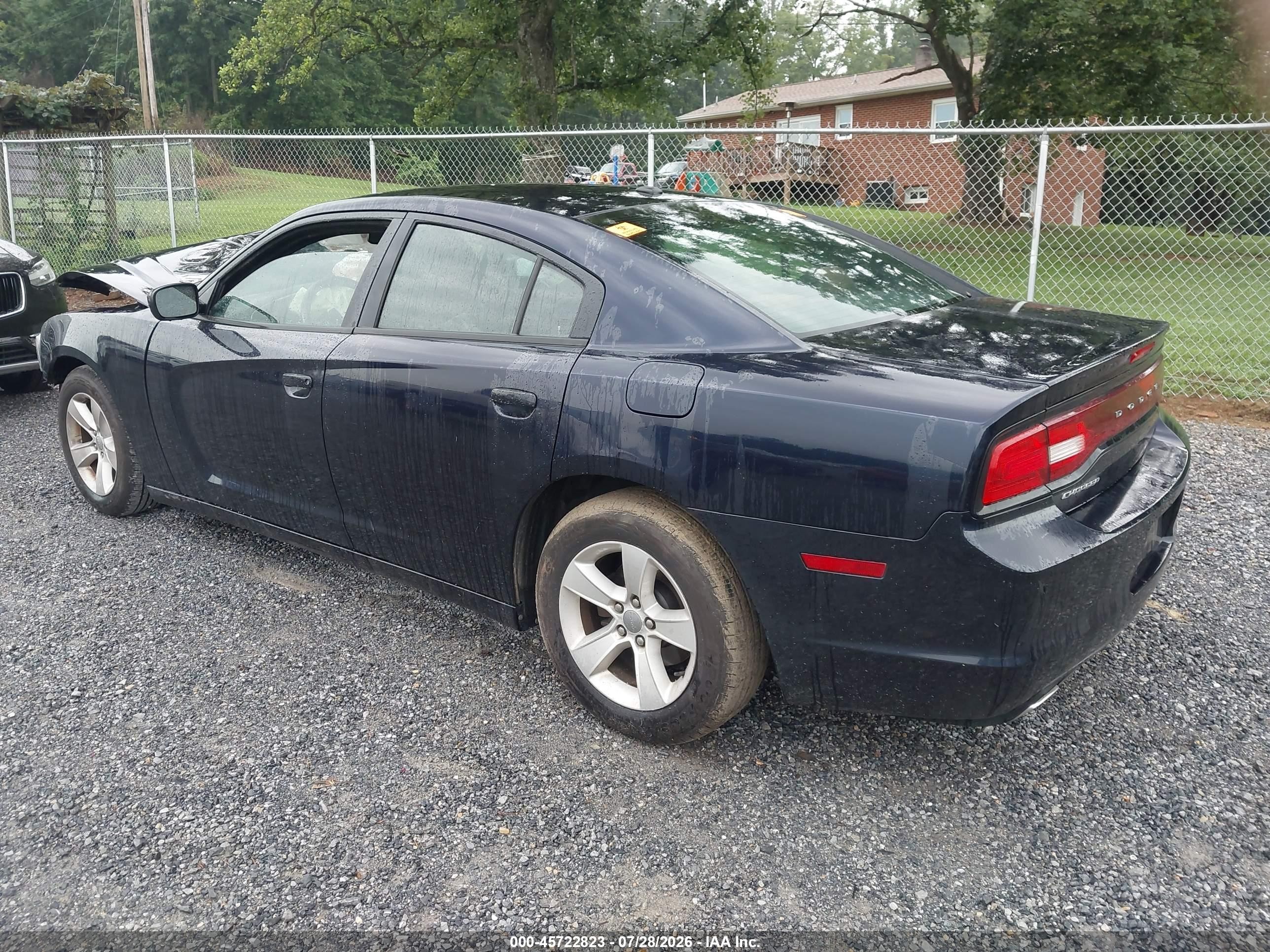 2012 Dodge Charger Se Black vin: 2C3CDXBG5CH187518