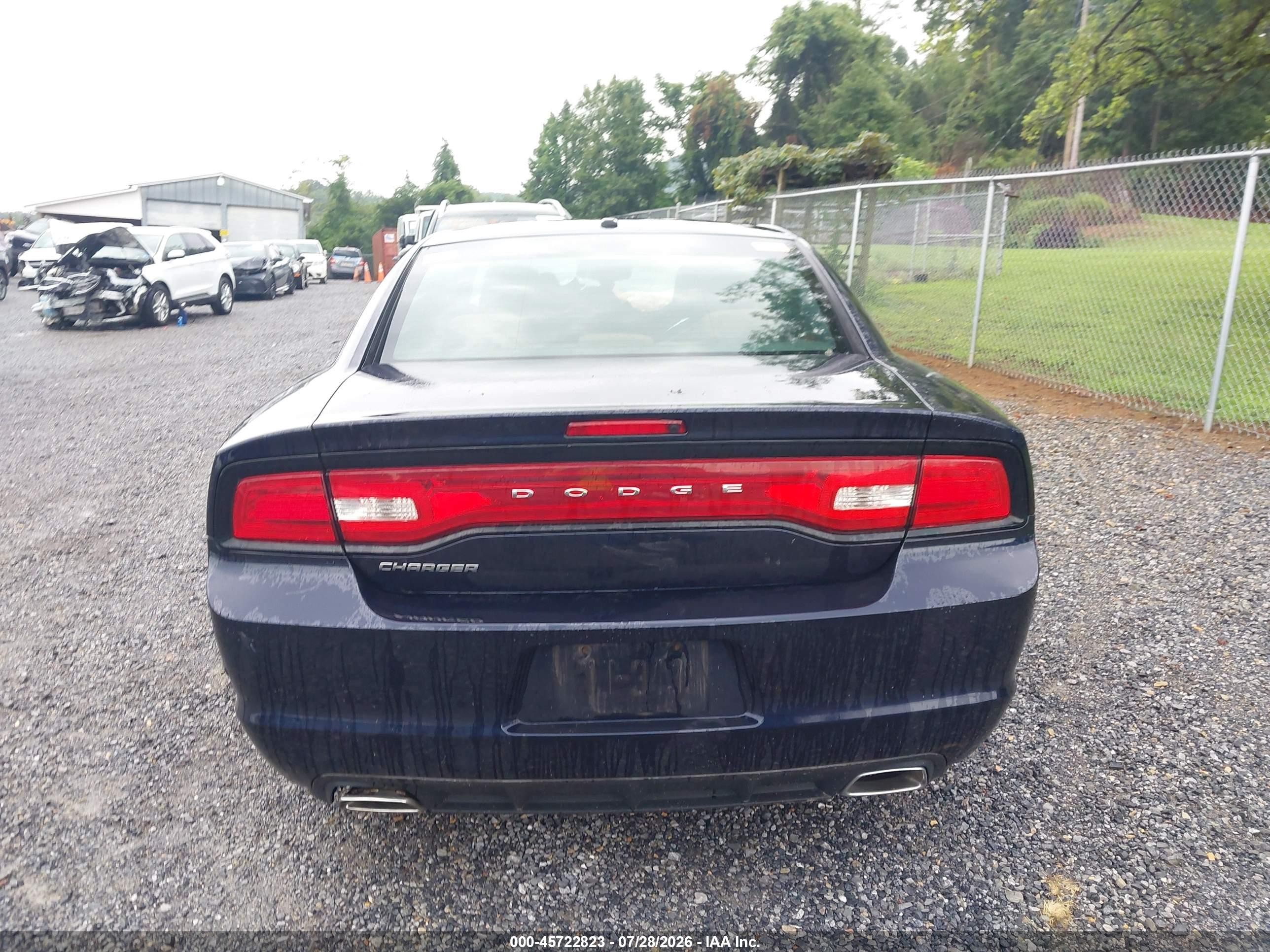 2012 Dodge Charger Se Black vin: 2C3CDXBG5CH187518