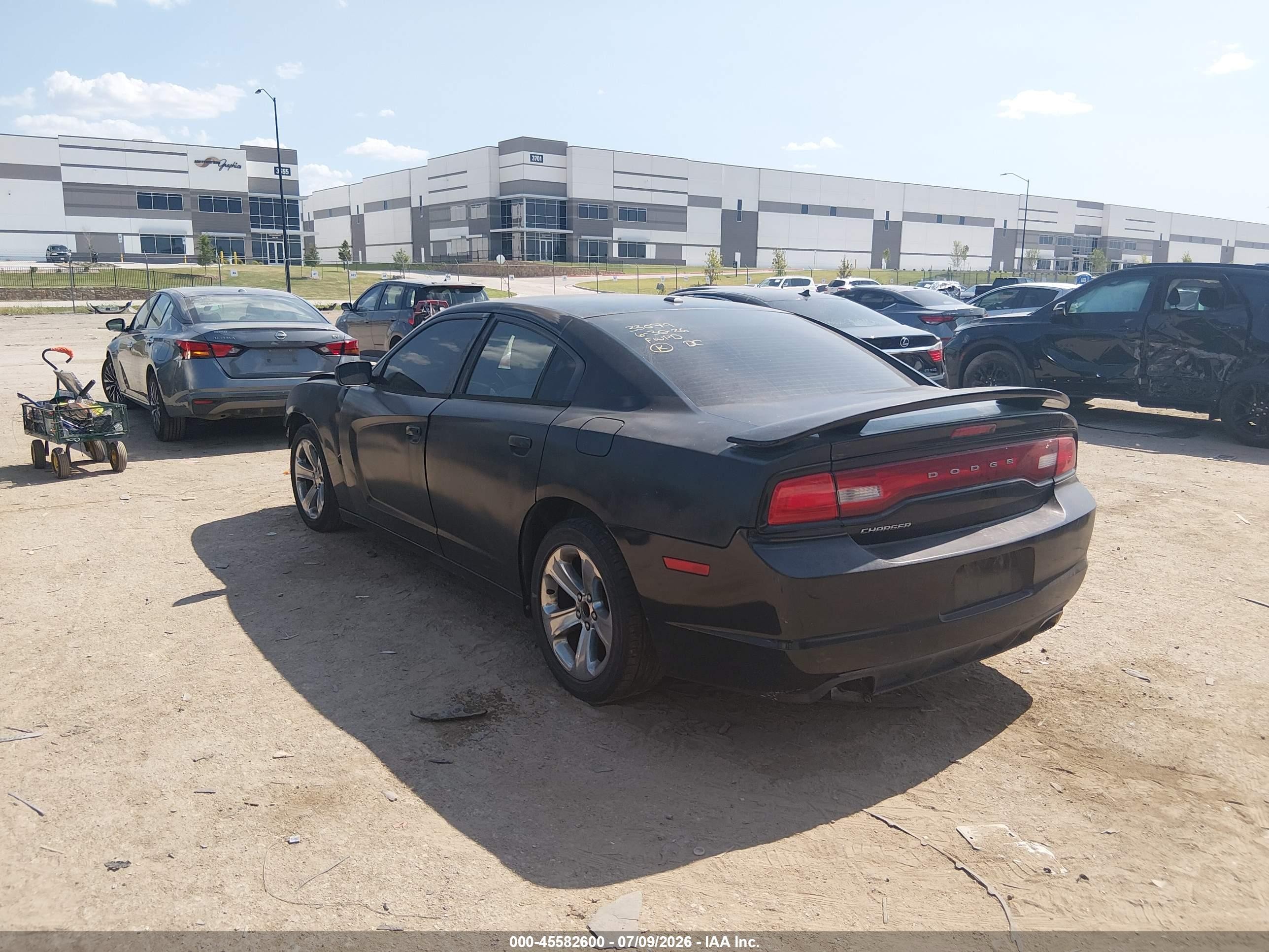 2012 Dodge Charger Se Black vin: 2C3CDXBG5CH219755