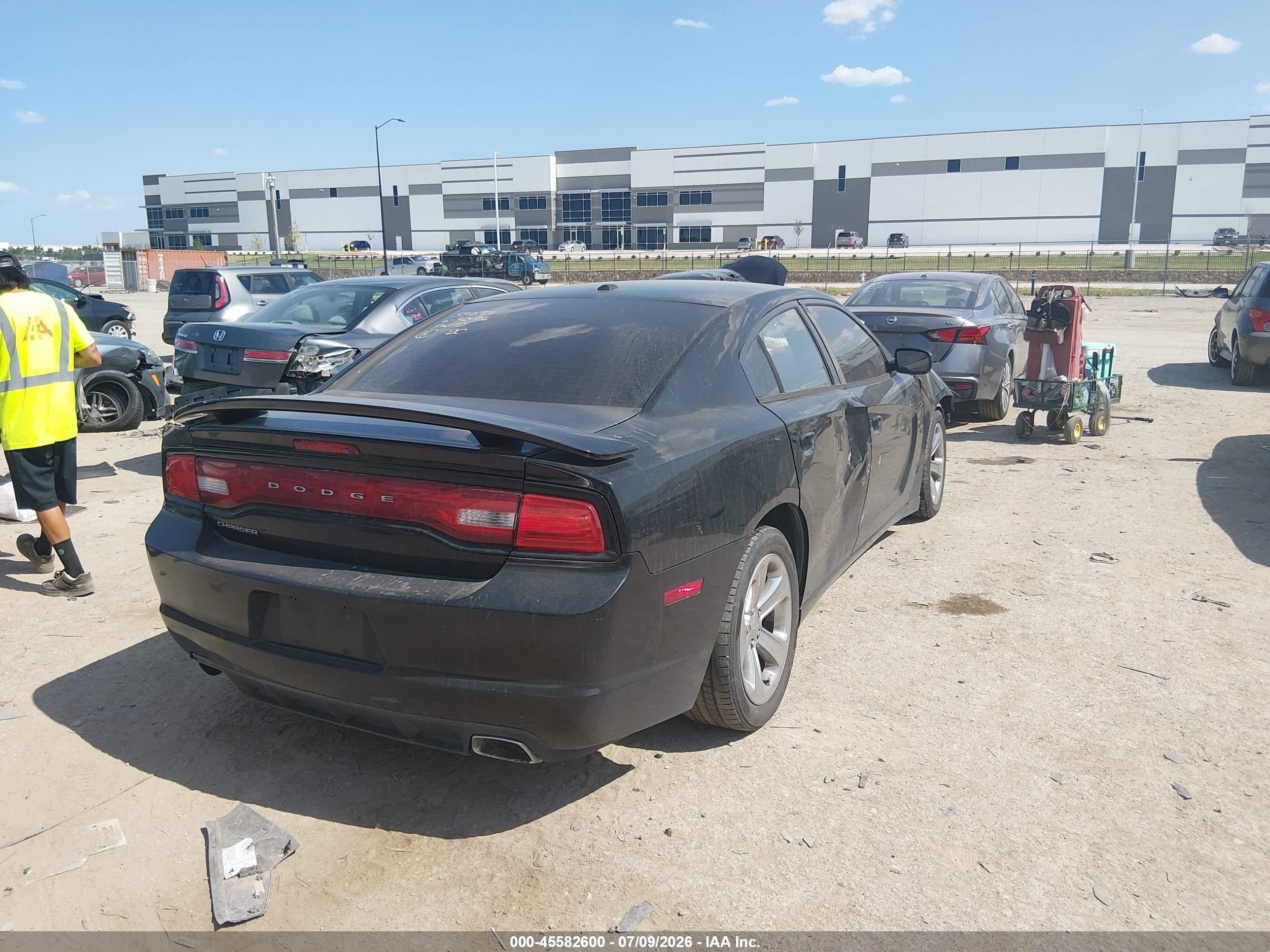 2012 Dodge Charger Se Black vin: 2C3CDXBG5CH219755