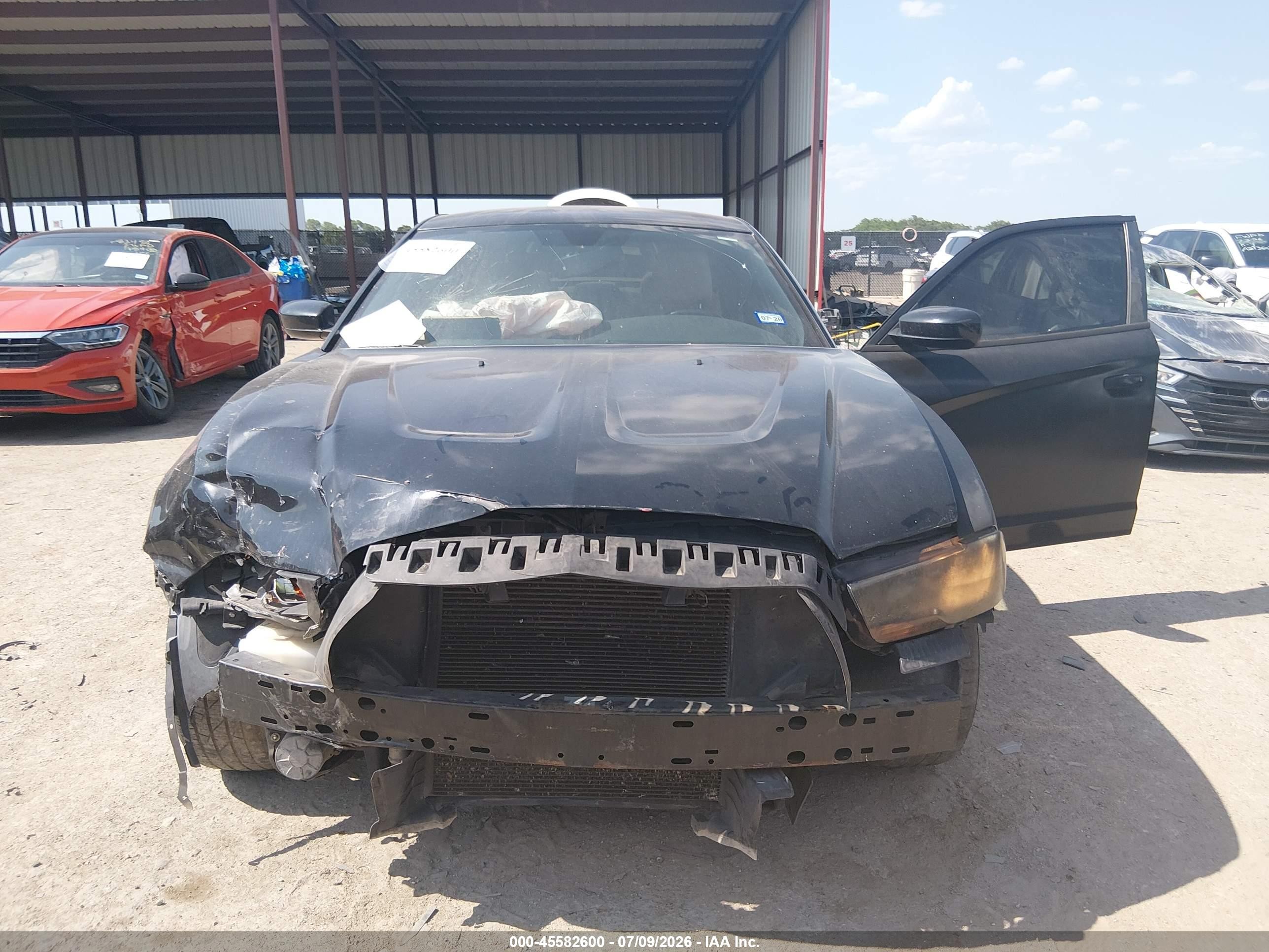 2012 Dodge Charger Se Black vin: 2C3CDXBG5CH219755
