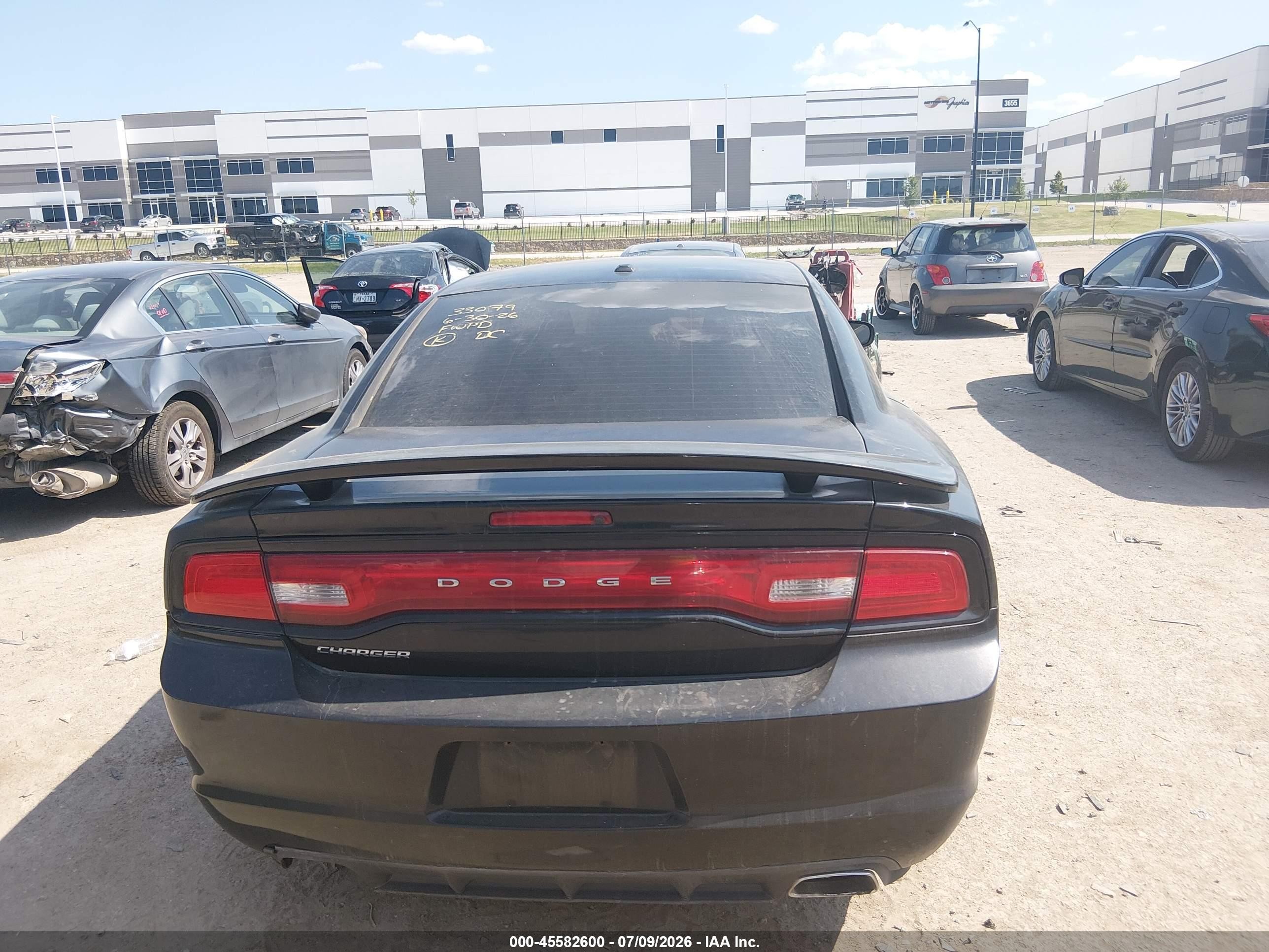 2012 Dodge Charger Se Black vin: 2C3CDXBG5CH219755