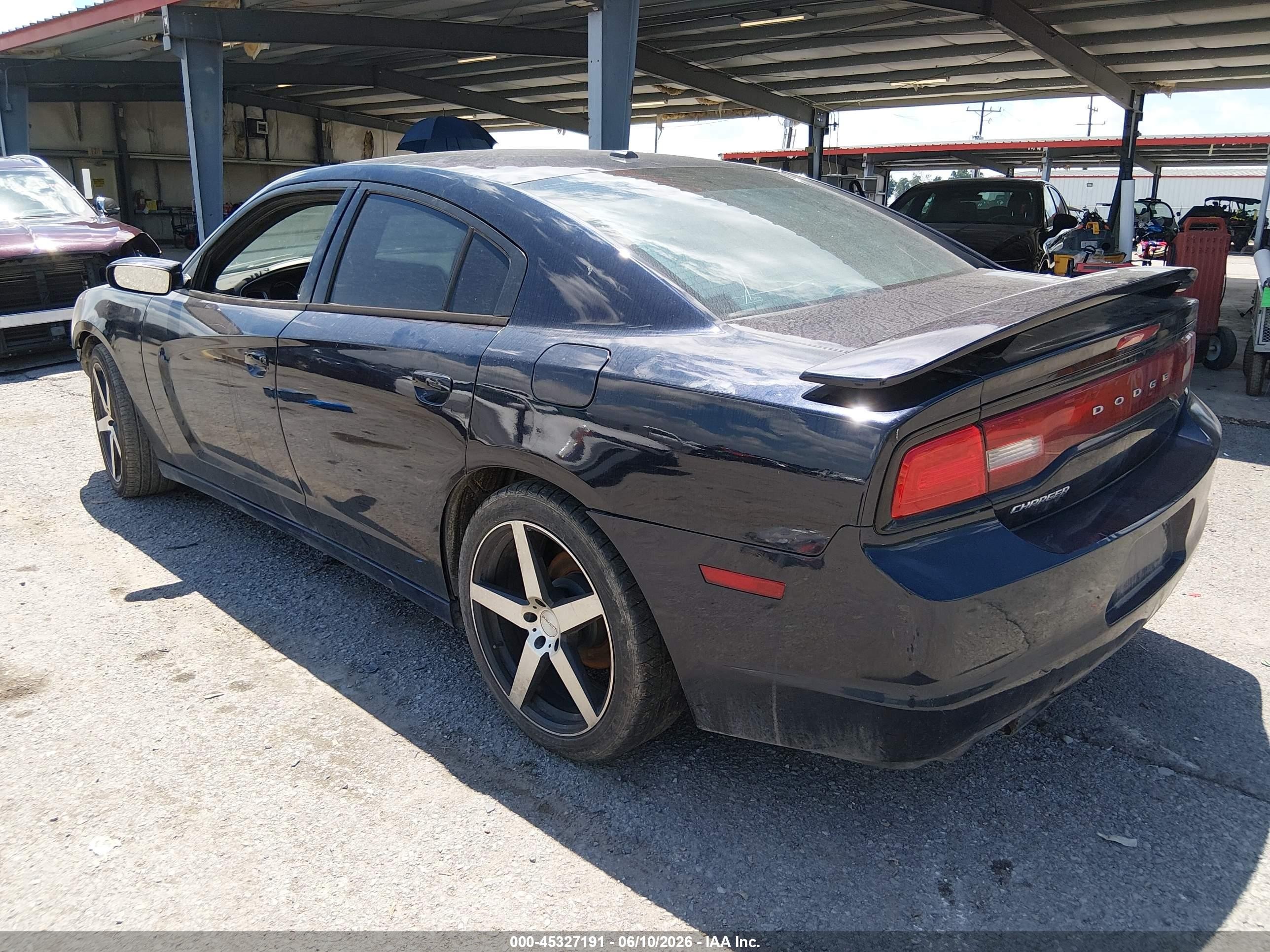 2012 Dodge Charger Se Black vin: 2C3CDXBG5CH297792
