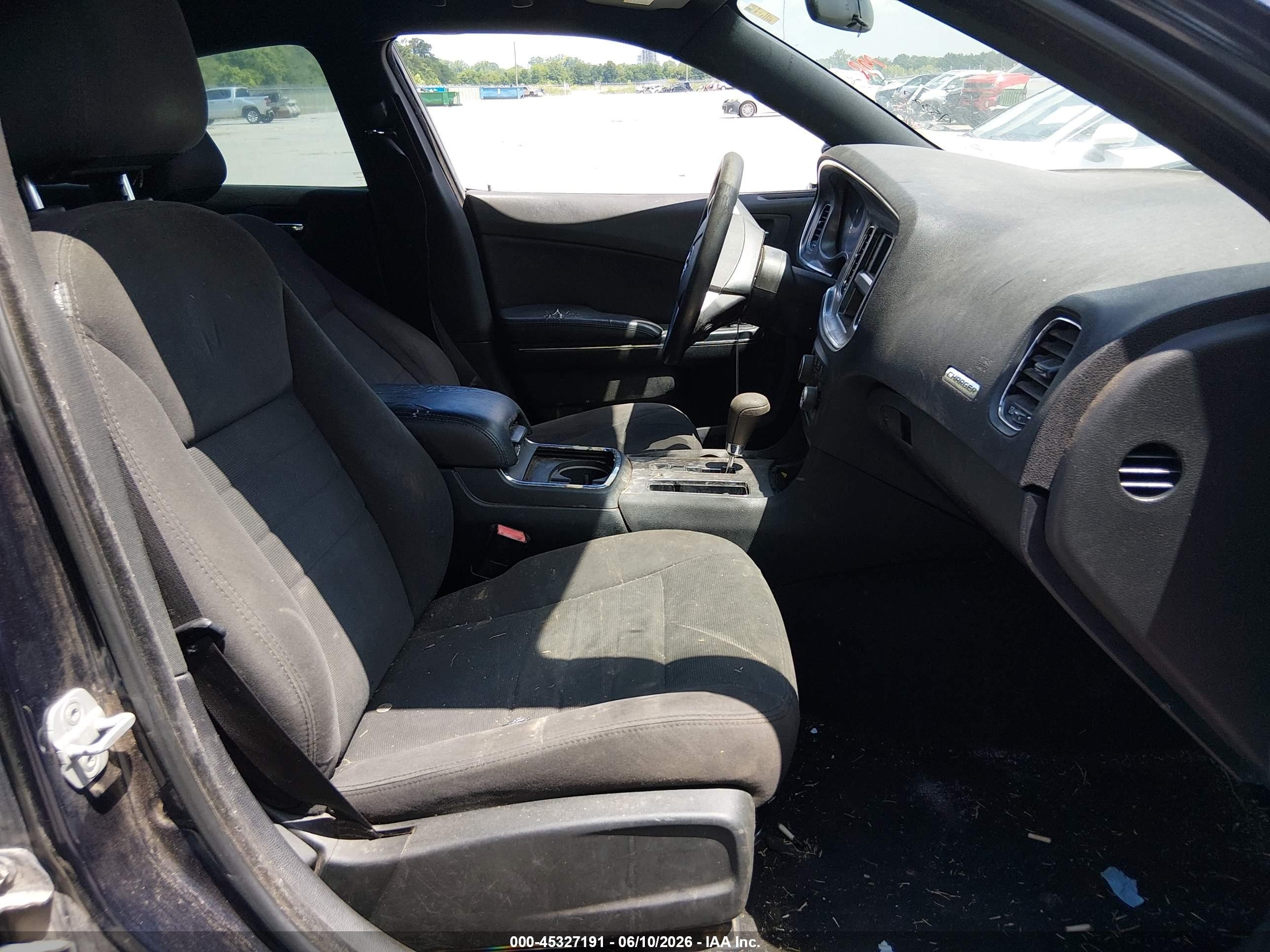 2012 Dodge Charger Se Black vin: 2C3CDXBG5CH297792