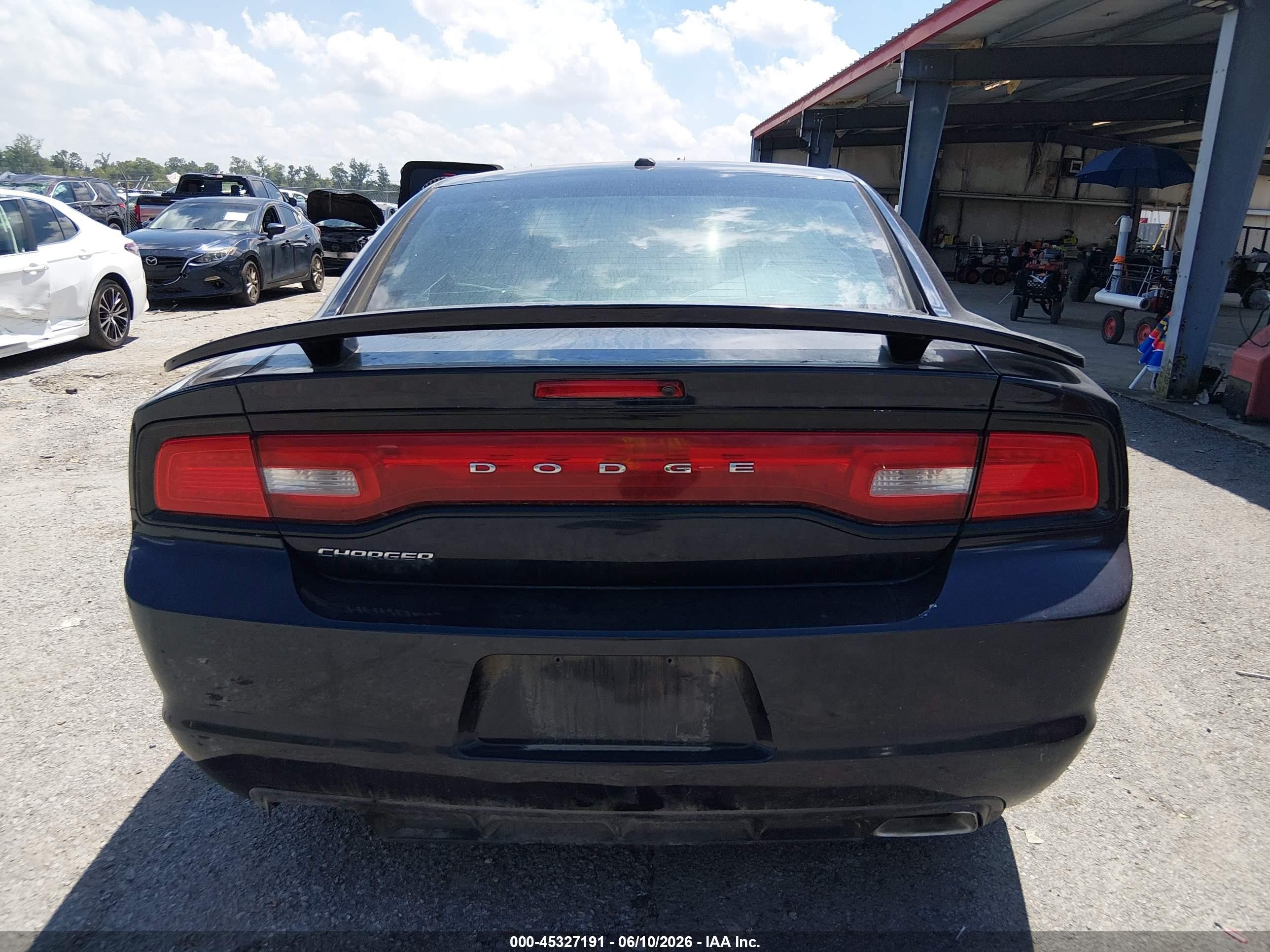 2012 Dodge Charger Se Black vin: 2C3CDXBG5CH297792
