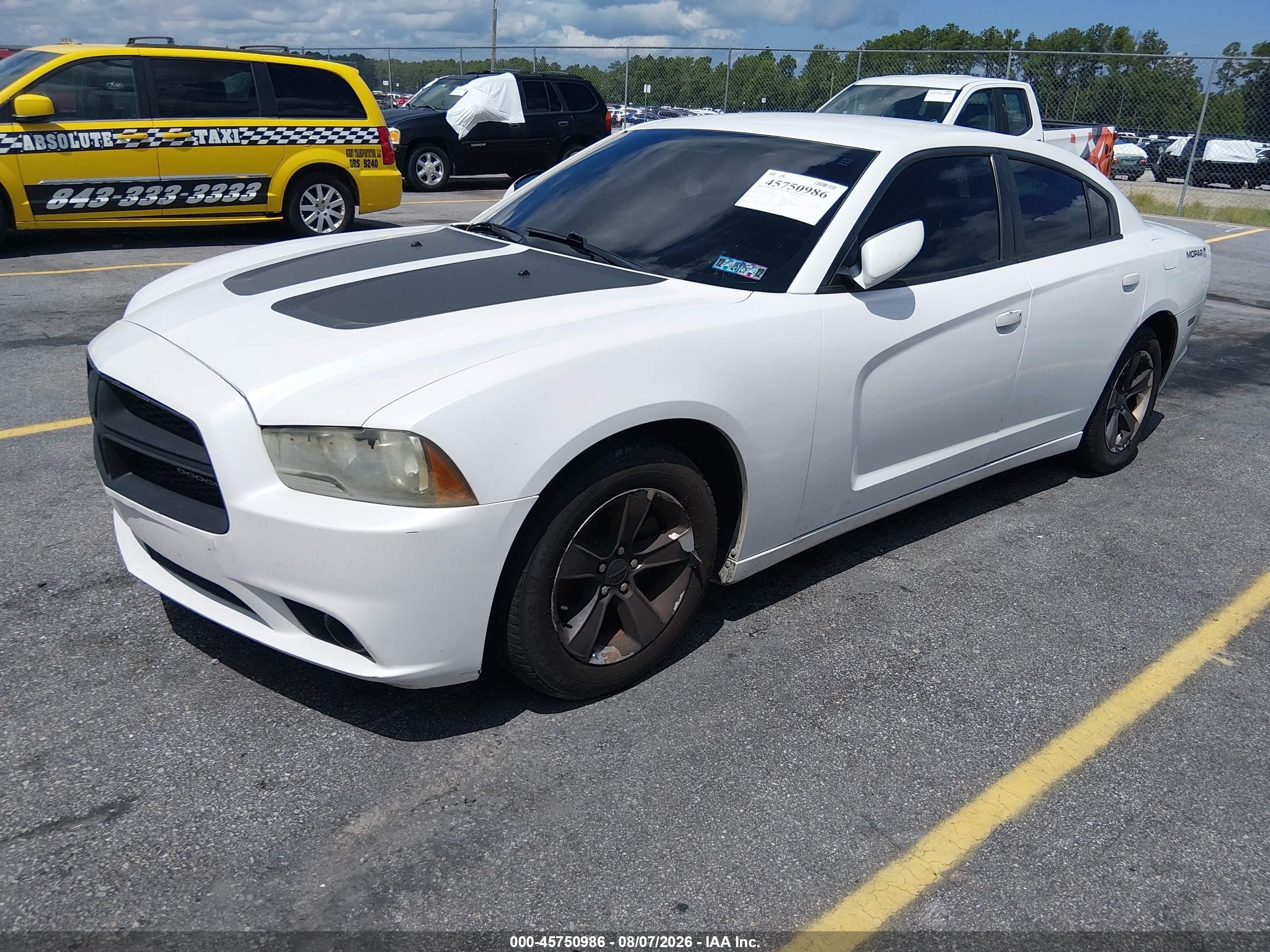 2013 Dodge Charger Se White vin: 2C3CDXBG5DH550269