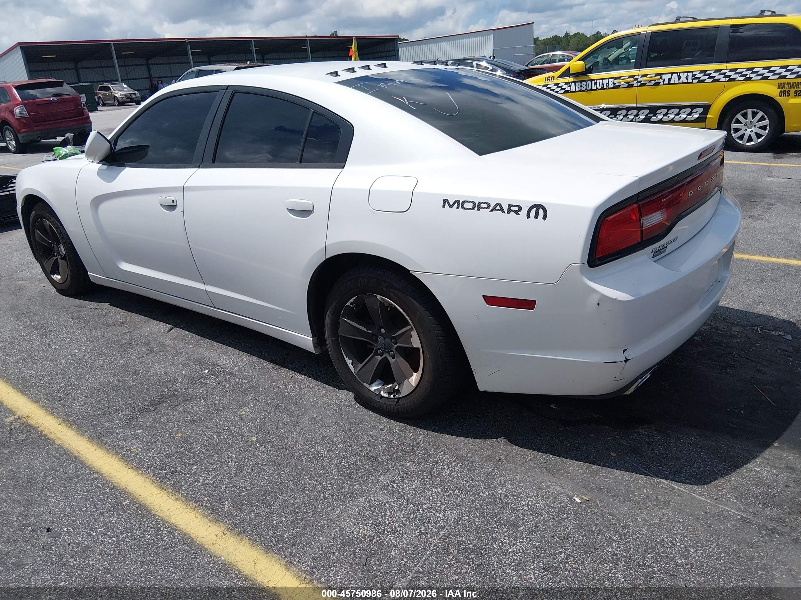 2013 Dodge Charger Se White vin: 2C3CDXBG5DH550269