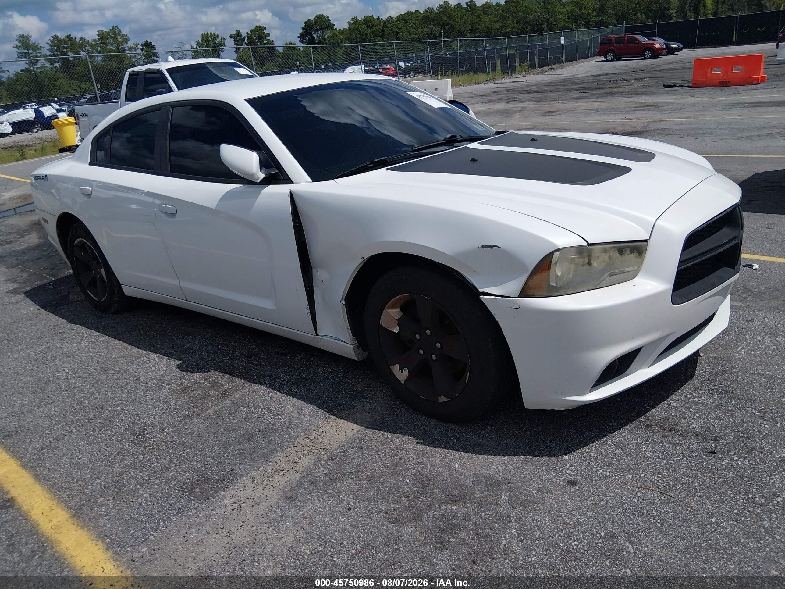 2013 Dodge Charger Se White vin: 2C3CDXBG5DH550269