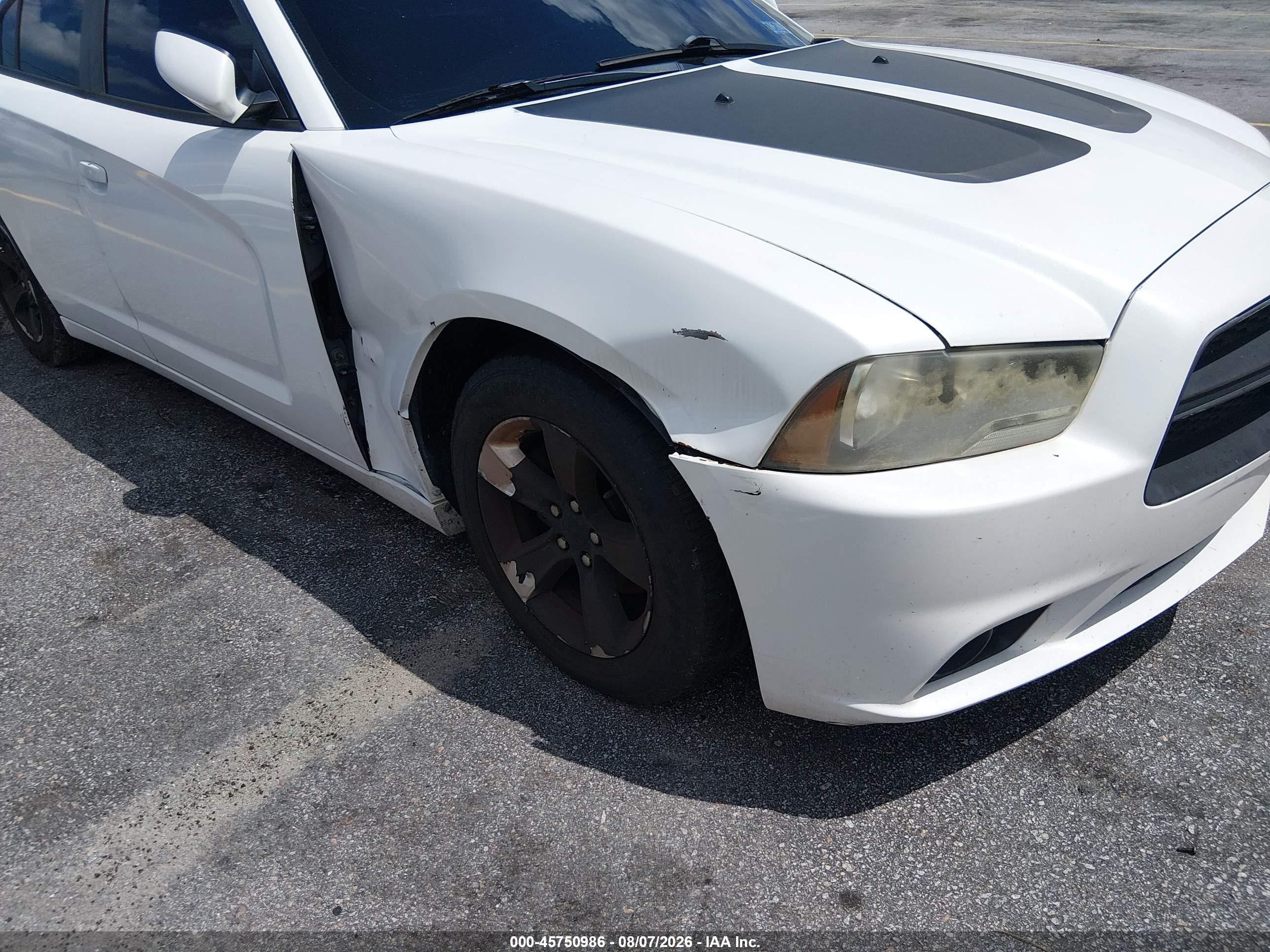 2013 Dodge Charger Se White vin: 2C3CDXBG5DH550269