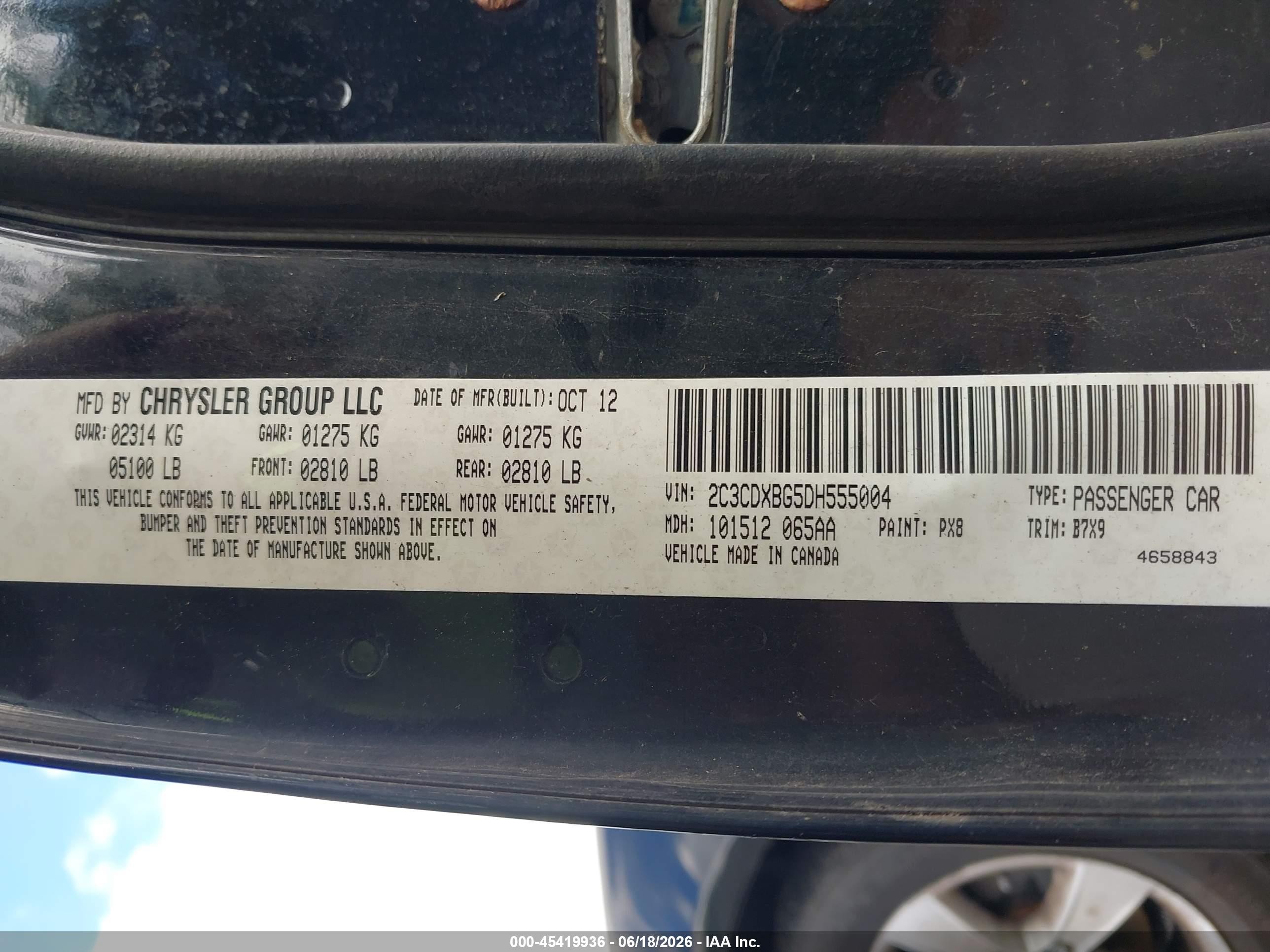 2013 Dodge Charger Se Black vin: 2C3CDXBG5DH555004