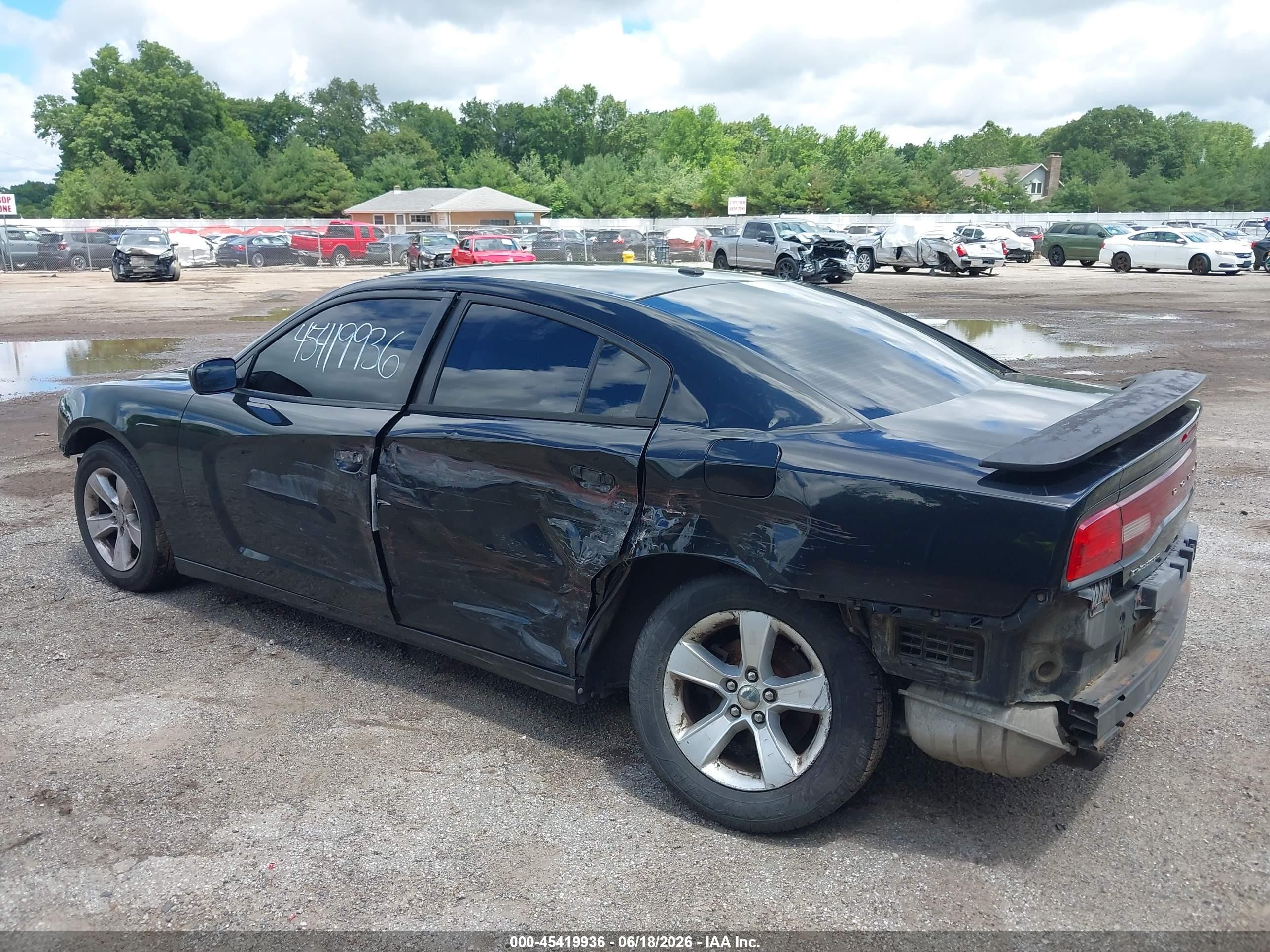 2013 Dodge Charger Se Black vin: 2C3CDXBG5DH555004