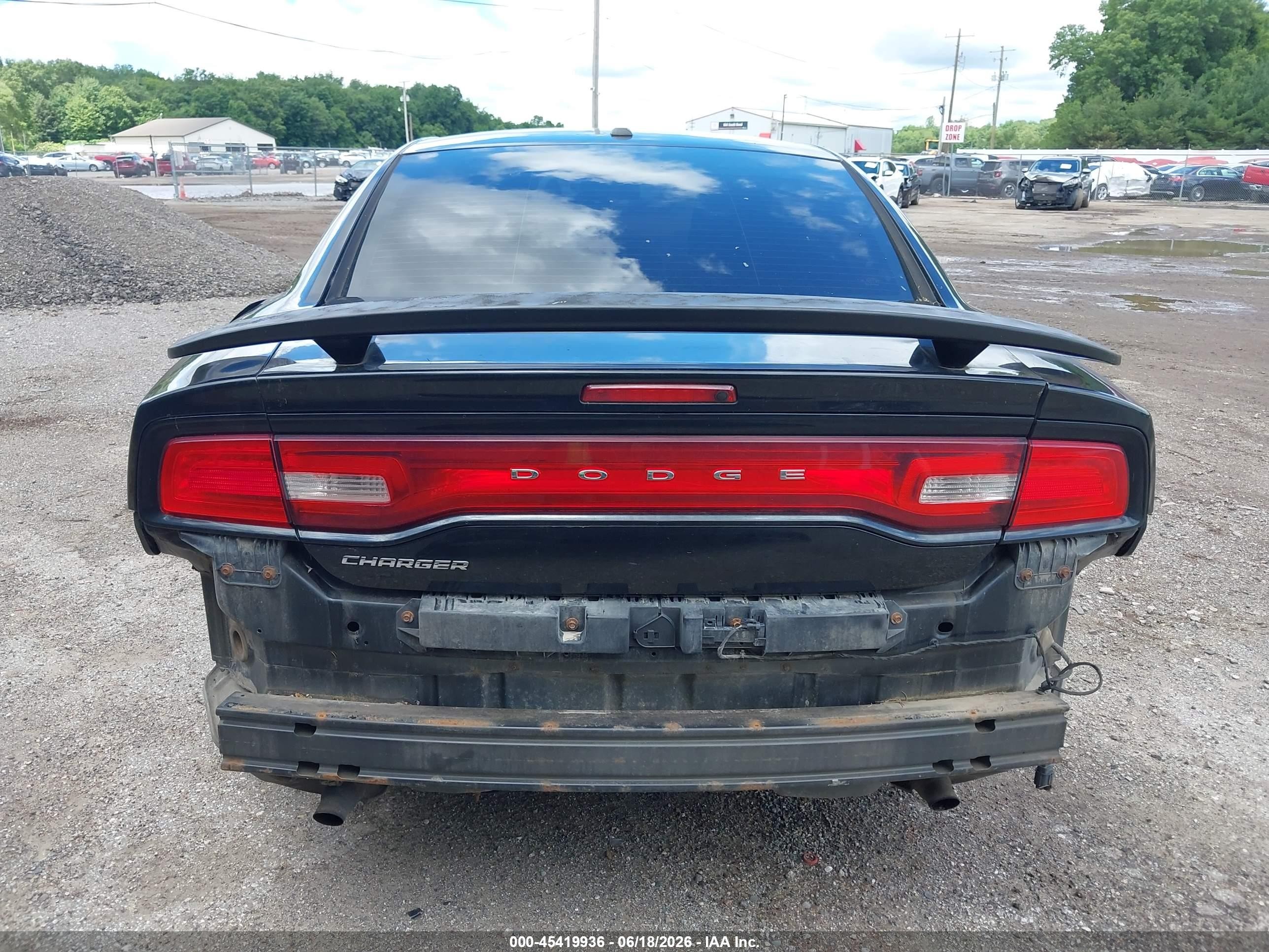 2013 Dodge Charger Se Black vin: 2C3CDXBG5DH555004