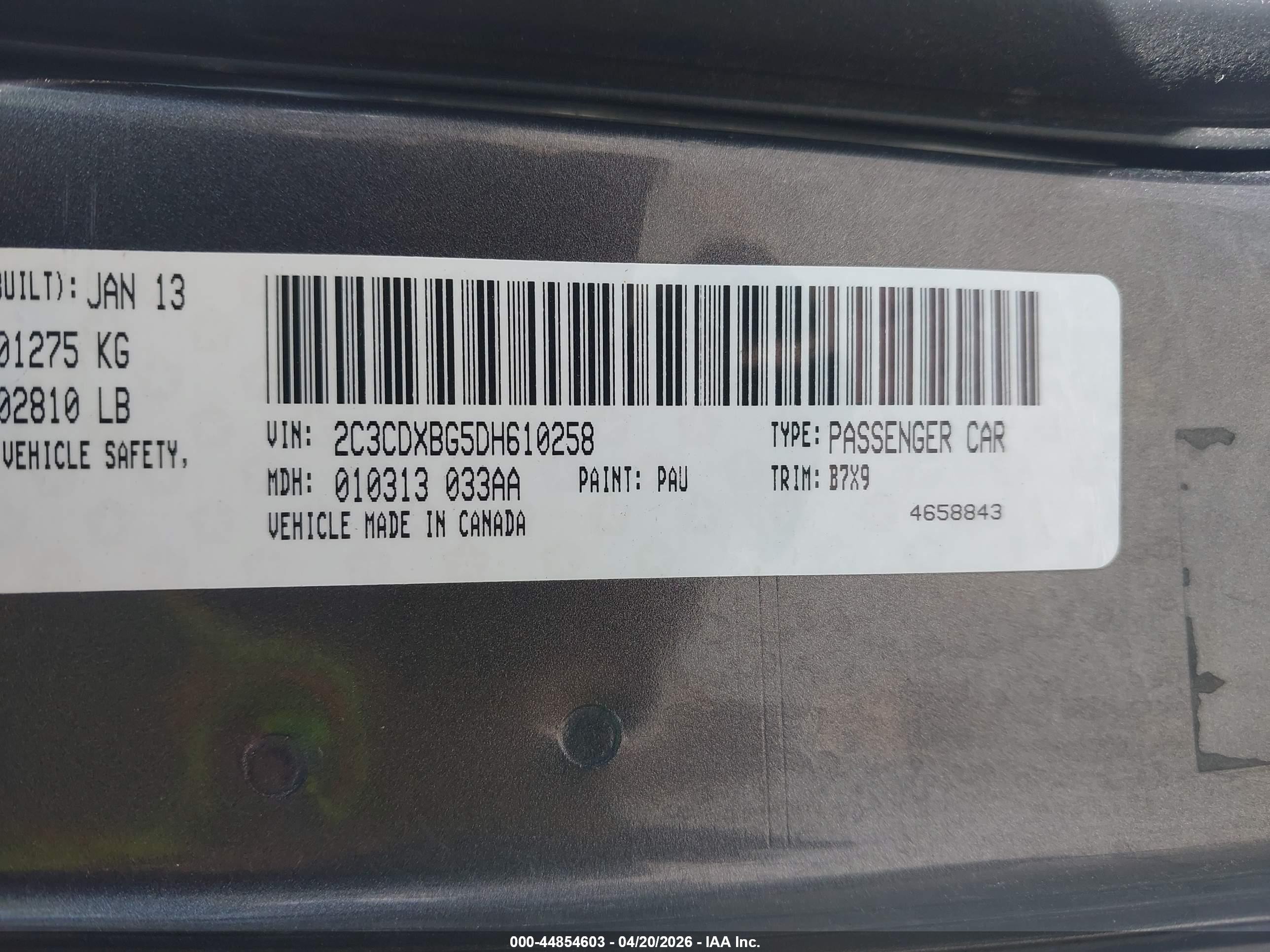 2013 Dodge Charger Se Black vin: 2C3CDXBG5DH610258