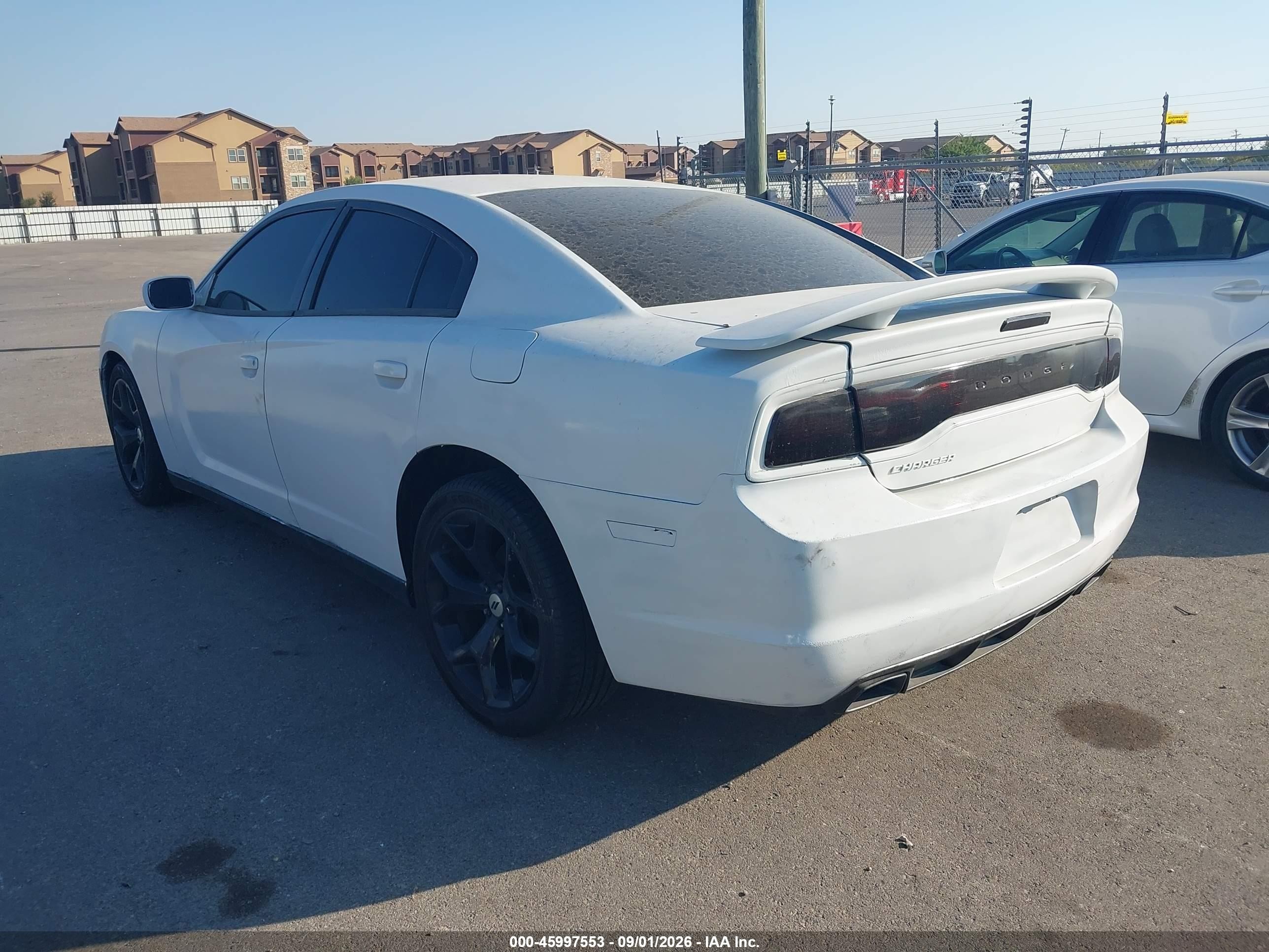 2013 Dodge Charger Se White vin: 2C3CDXBG5DH640456