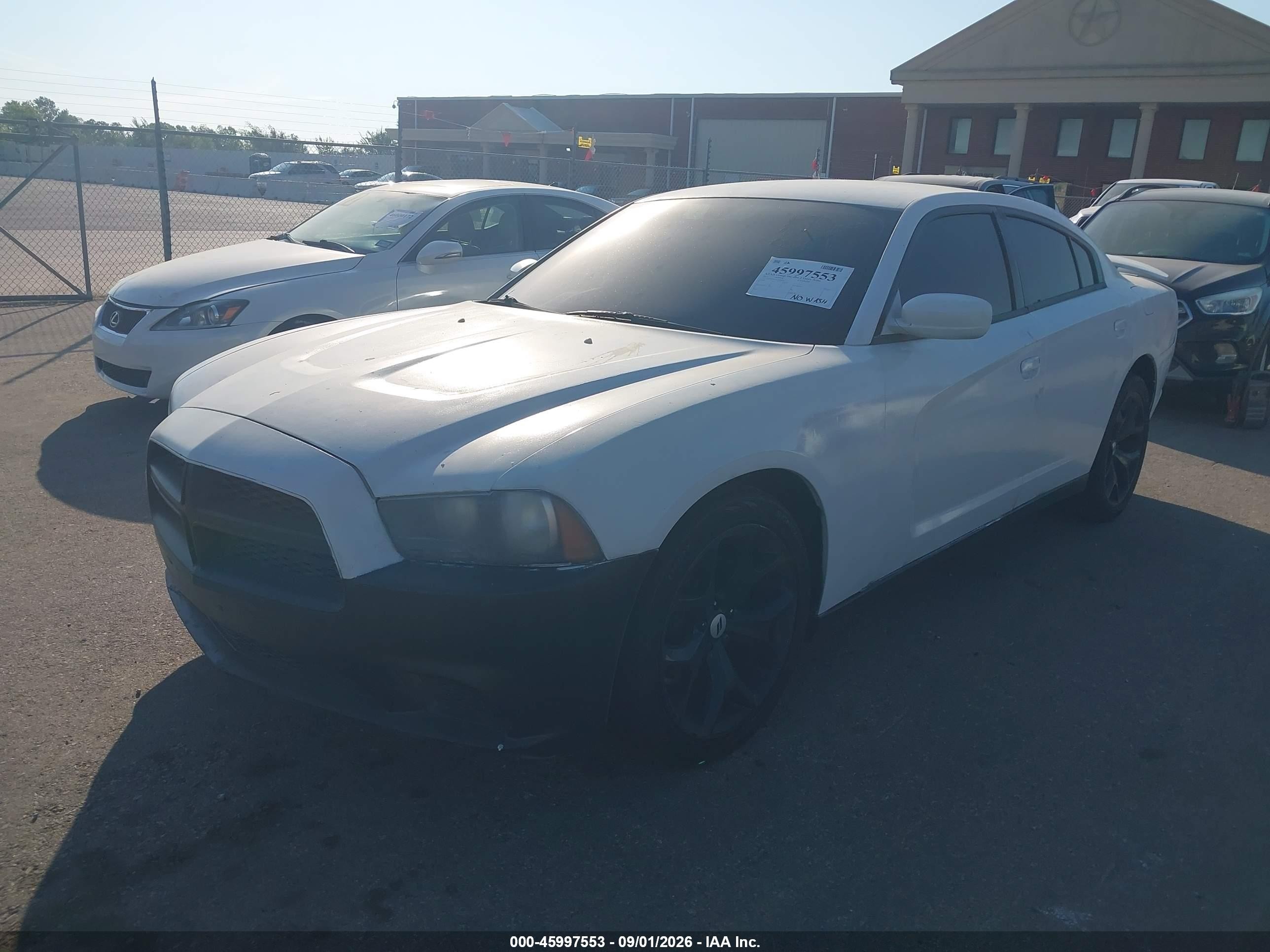 2013 Dodge Charger Se White vin: 2C3CDXBG5DH640456