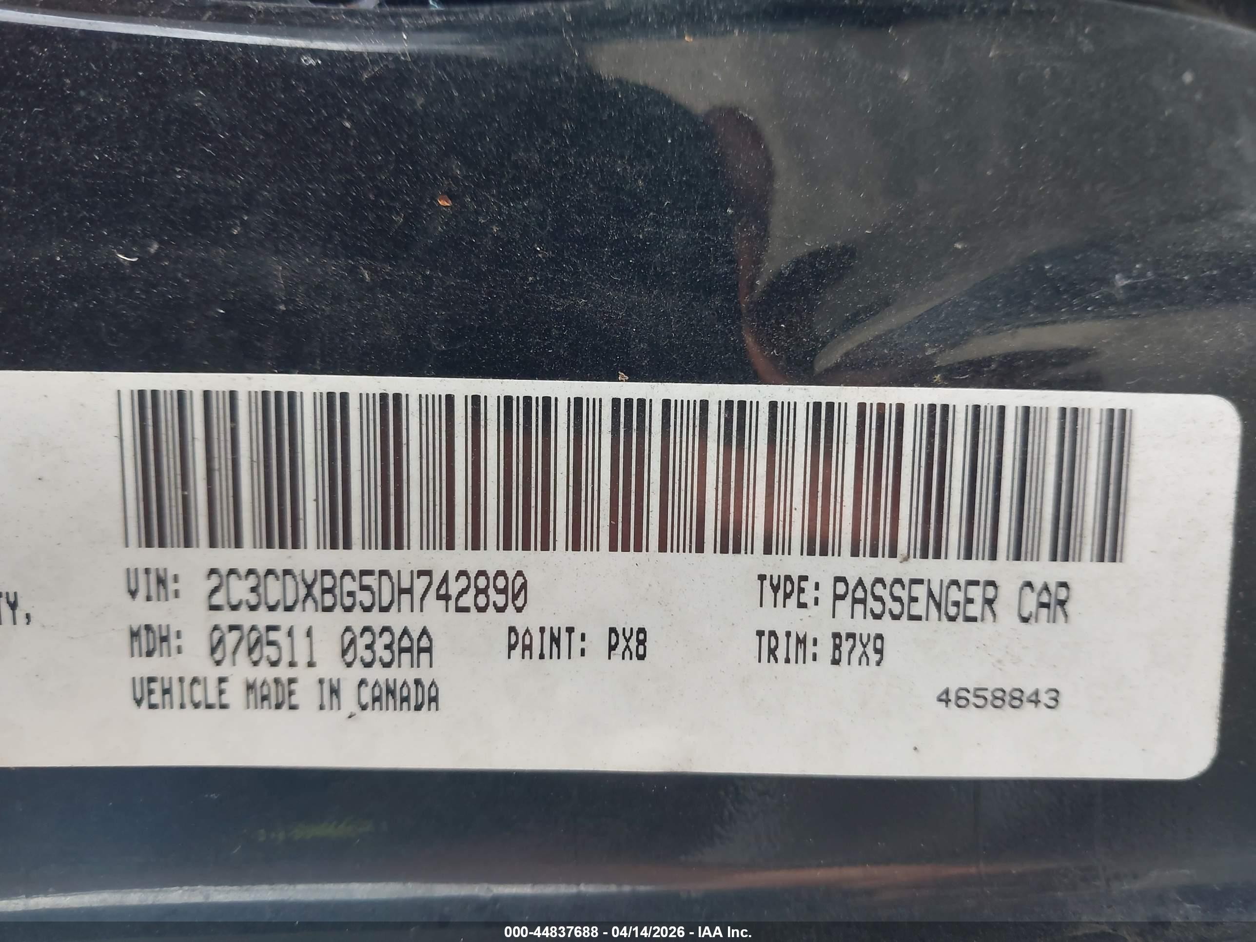 2013 Dodge Charger Se Black vin: 2C3CDXBG5DH742890