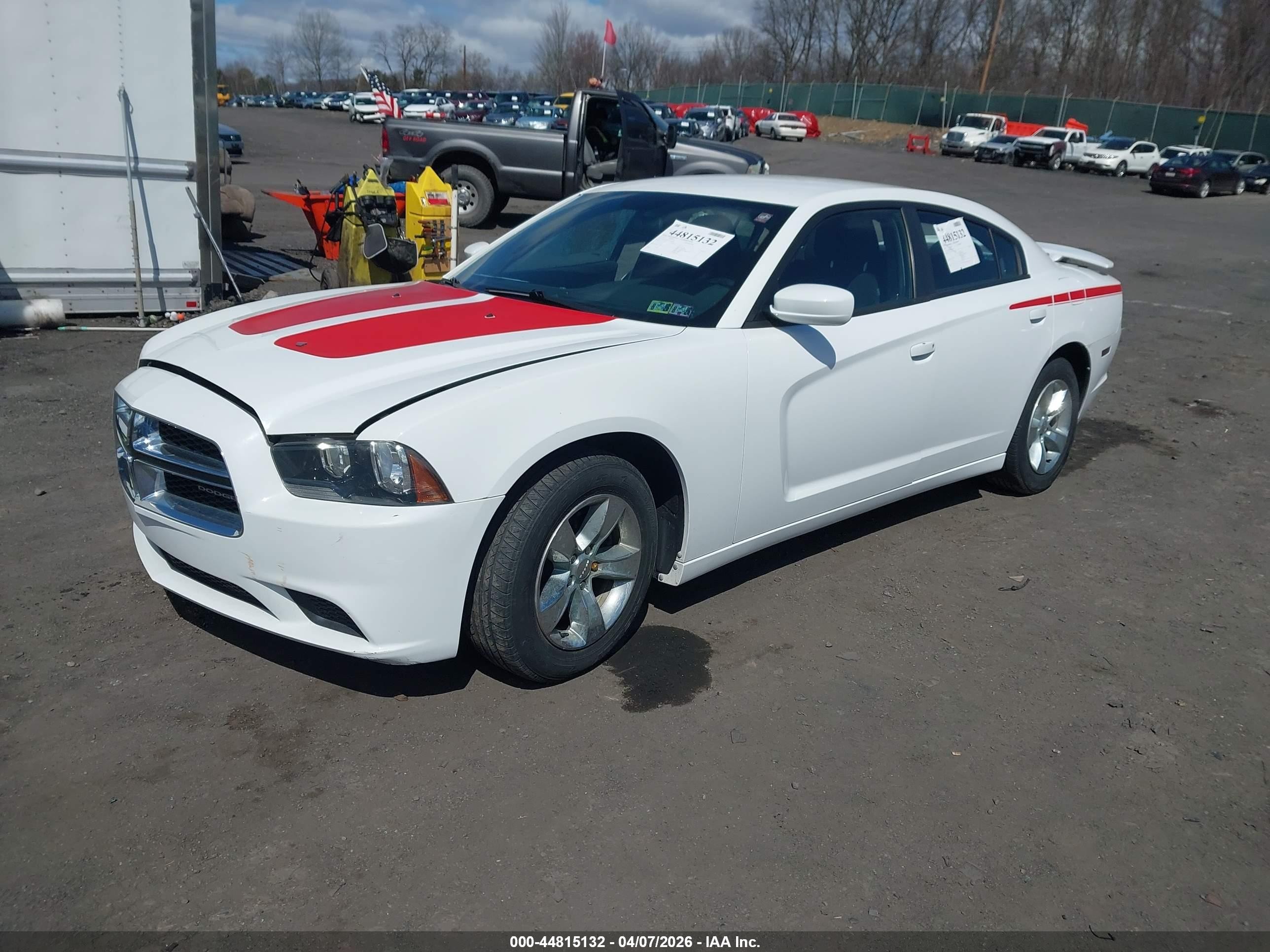 2014 Dodge Charger Se White vin: 2C3CDXBG5EH108075