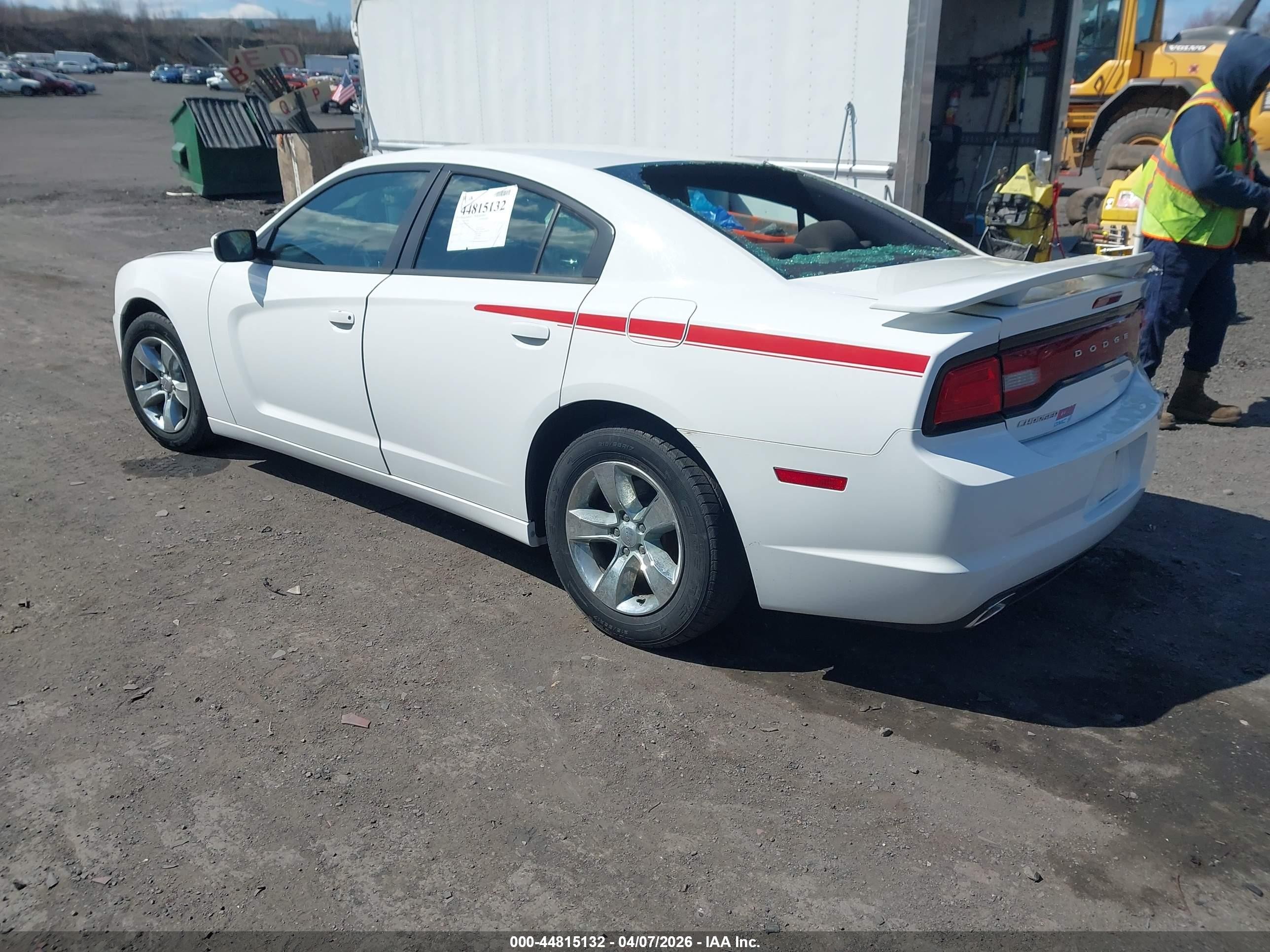 2014 Dodge Charger Se White vin: 2C3CDXBG5EH108075