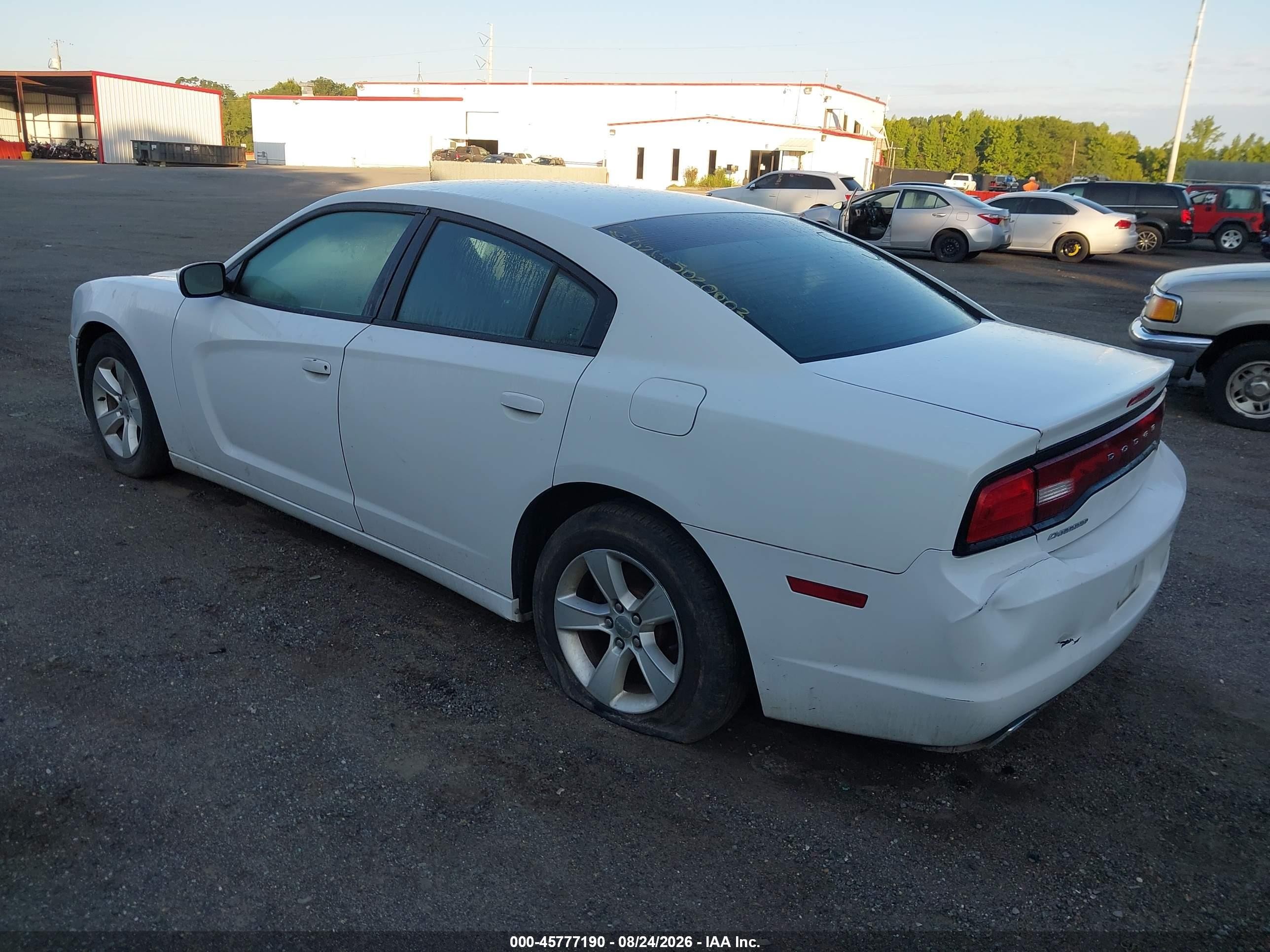 2014 Dodge Charger Se White vin: 2C3CDXBG5EH129170