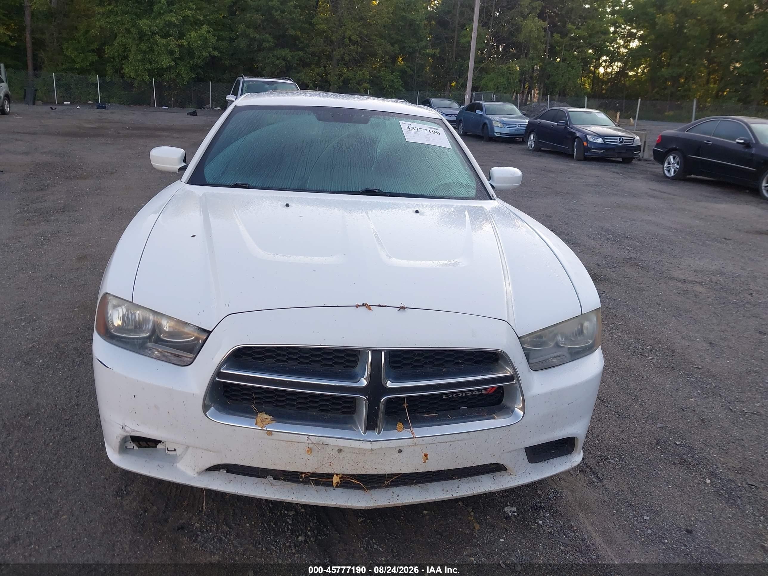 2014 Dodge Charger Se White vin: 2C3CDXBG5EH129170