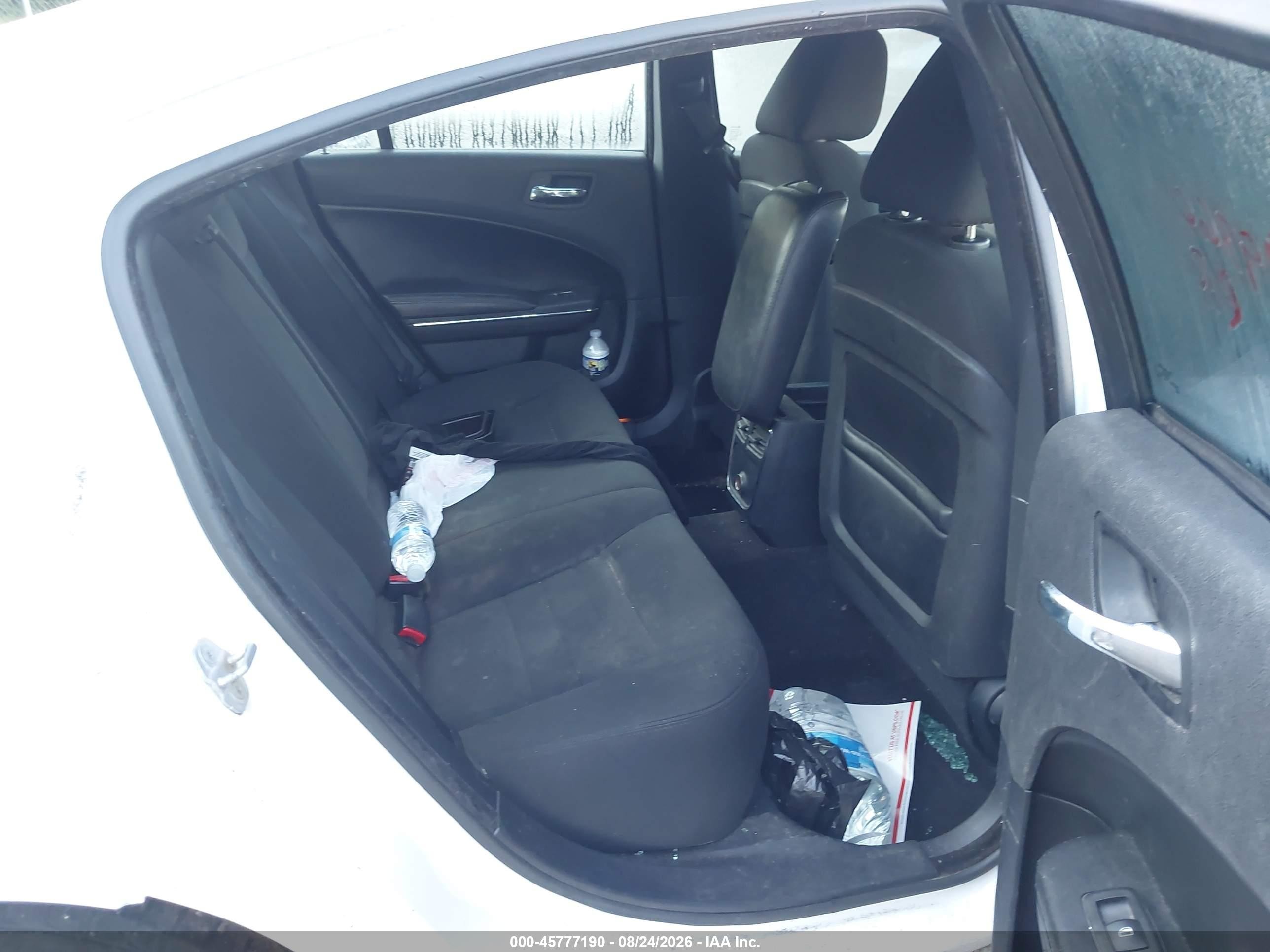 2014 Dodge Charger Se White vin: 2C3CDXBG5EH129170