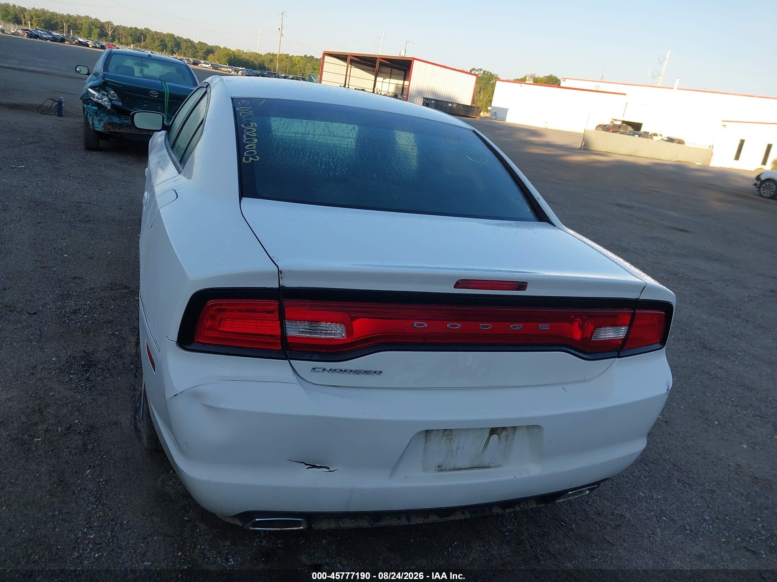 2014 Dodge Charger Se White vin: 2C3CDXBG5EH129170