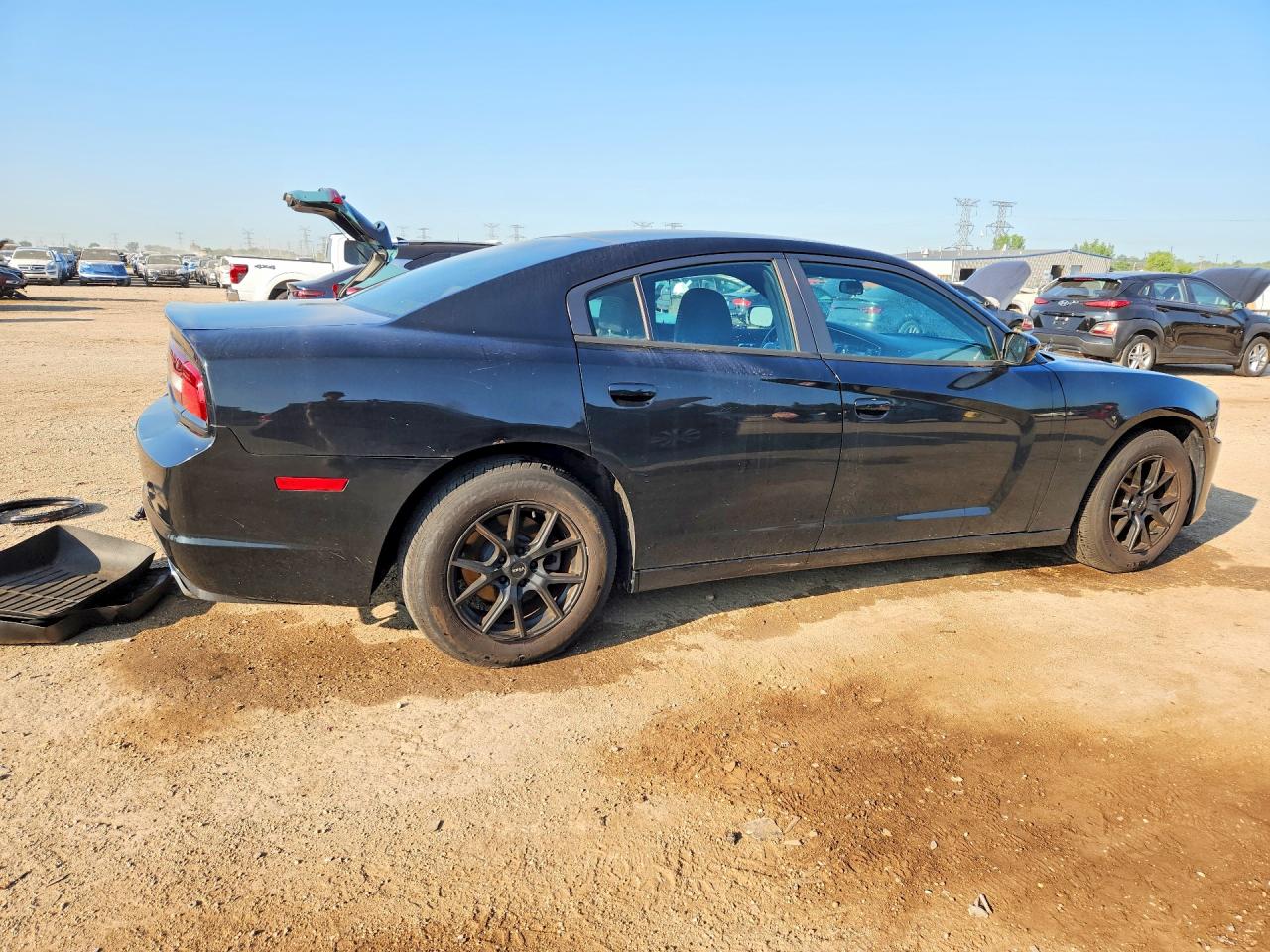 2014 Dodge Charger Se Black vin: 2C3CDXBG5EH130089