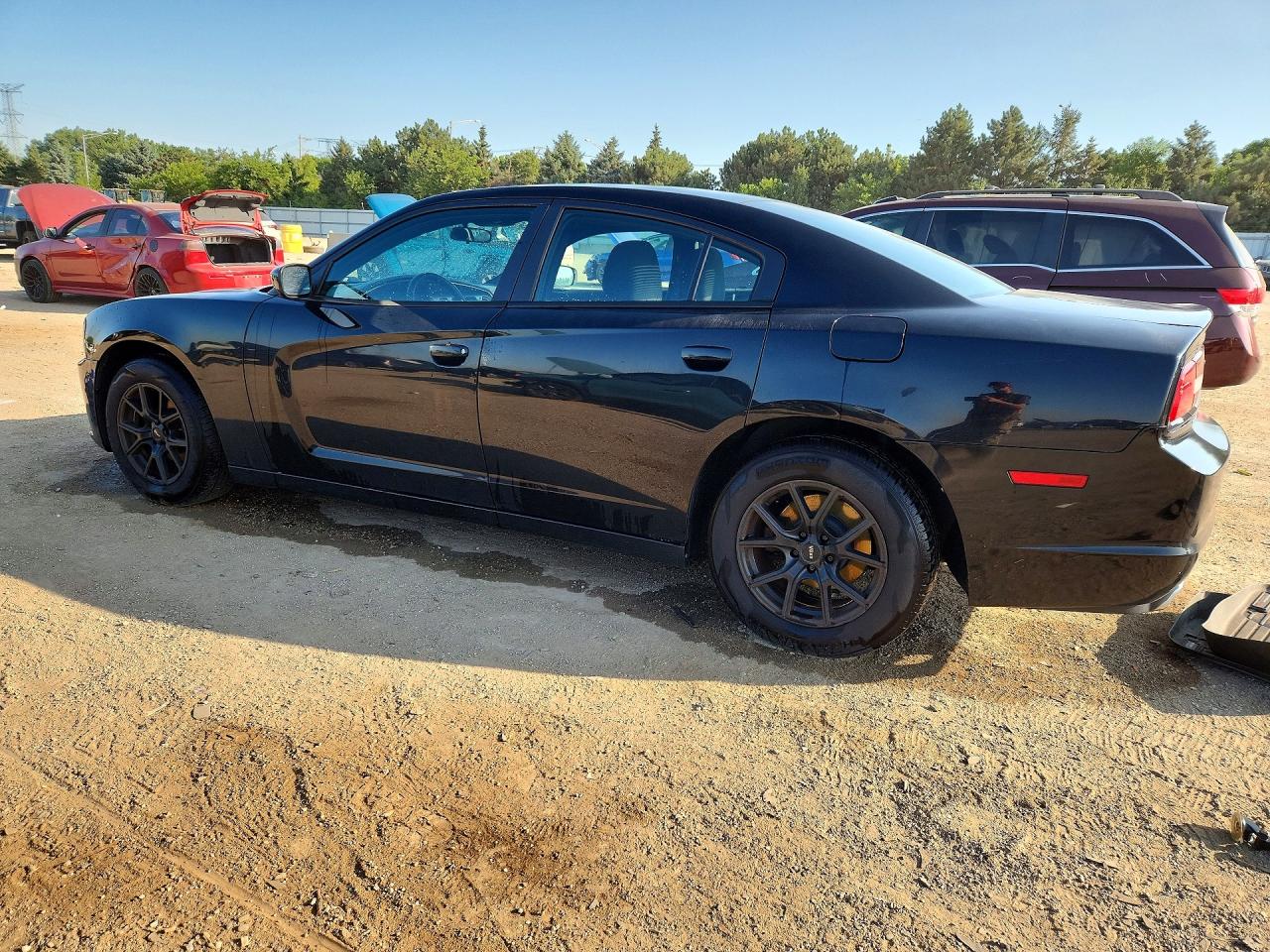 2014 Dodge Charger Se Black vin: 2C3CDXBG5EH130089