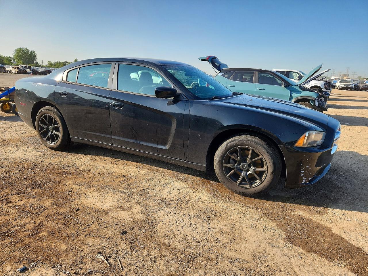 2014 Dodge Charger Se Black vin: 2C3CDXBG5EH130089