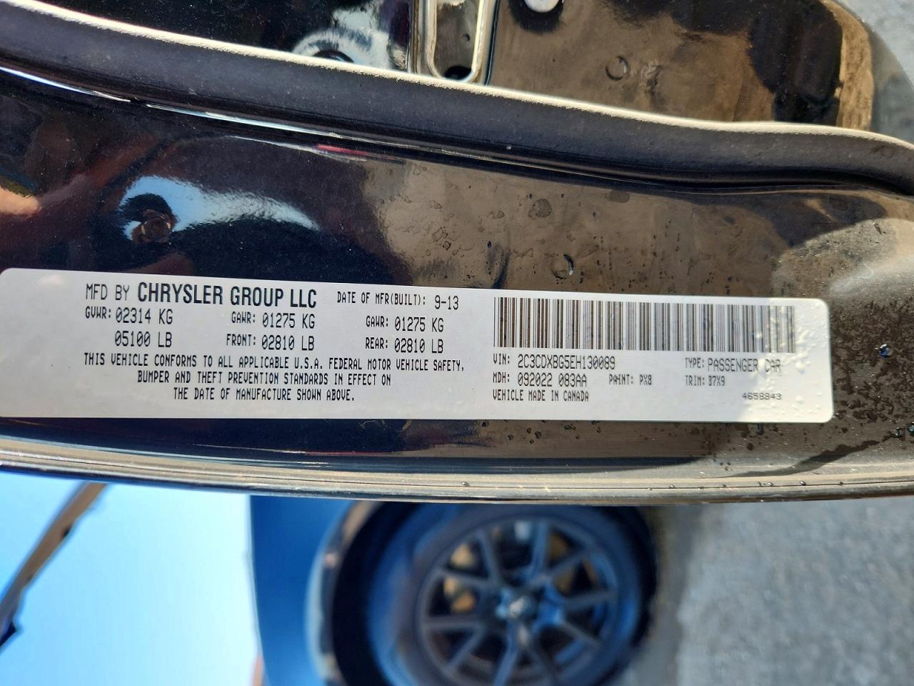2014 Dodge Charger Se Black vin: 2C3CDXBG5EH130089