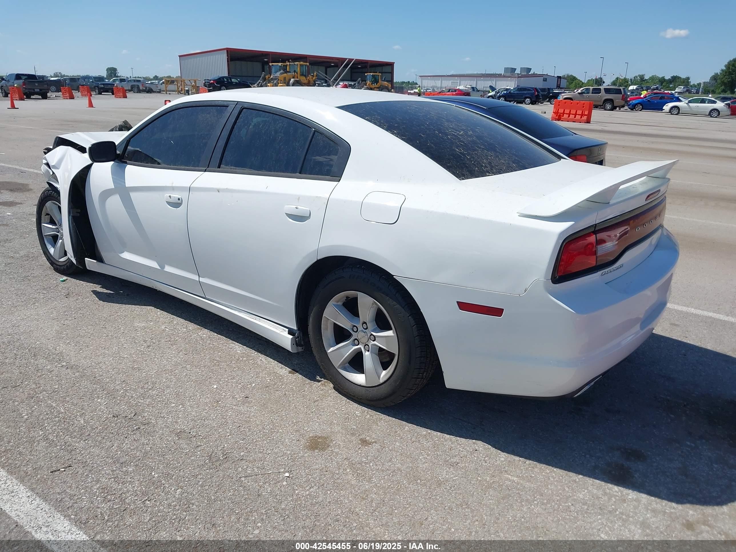 2014 Dodge Charger Se White vin: 2C3CDXBG5EH145580