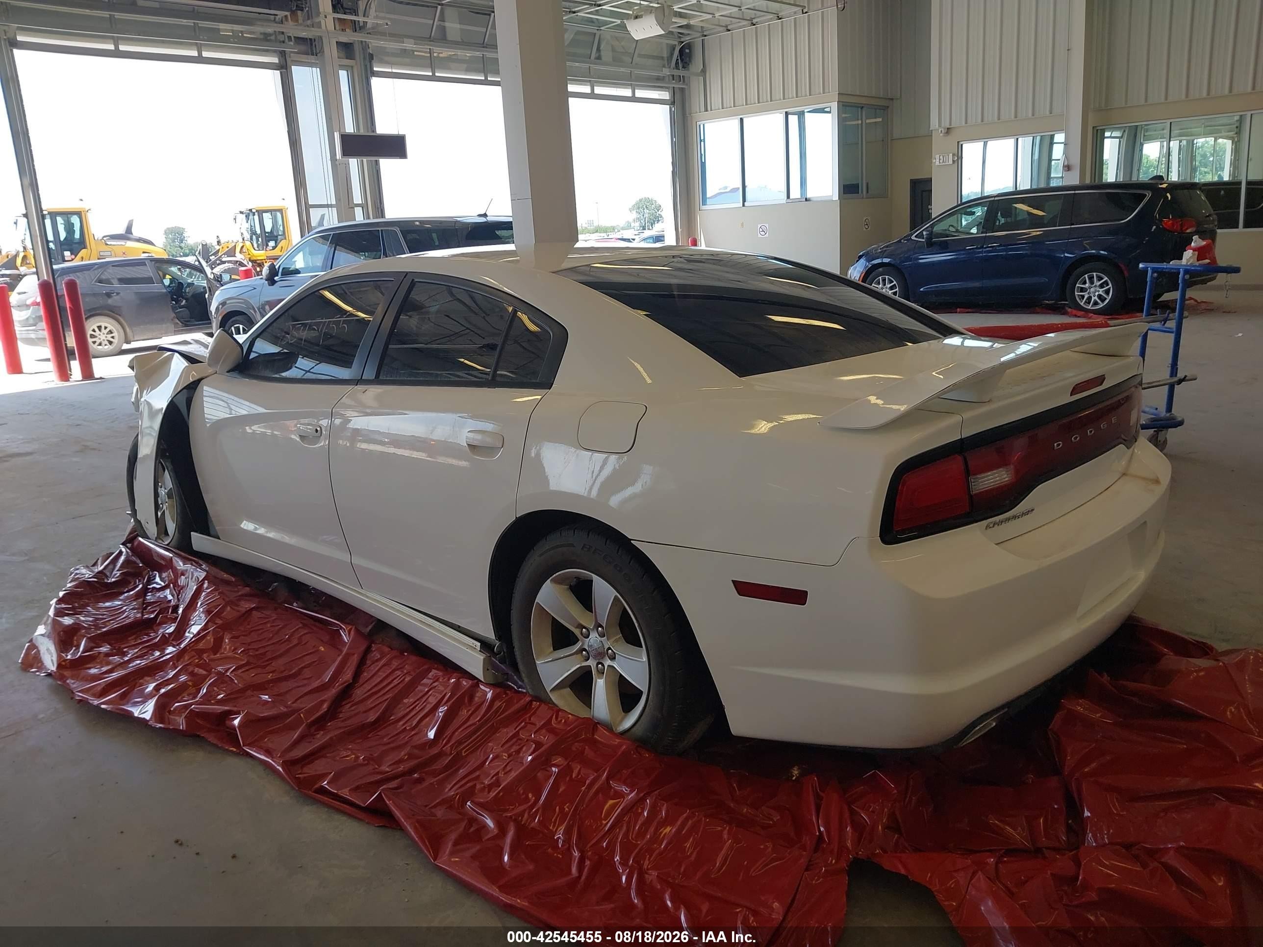 2014 Dodge Charger Se White vin: 2C3CDXBG5EH145580