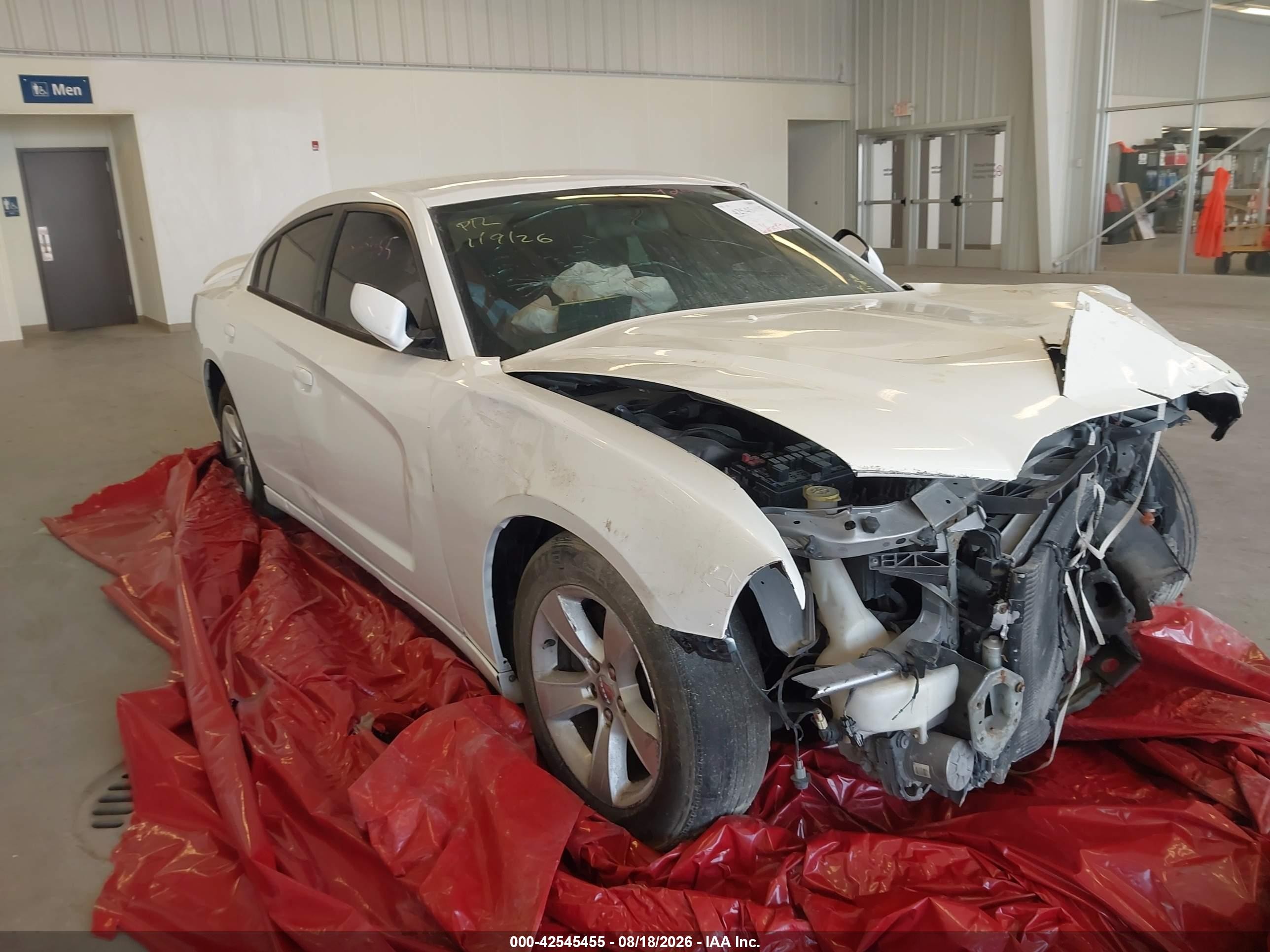 2014 Dodge Charger Se White vin: 2C3CDXBG5EH145580