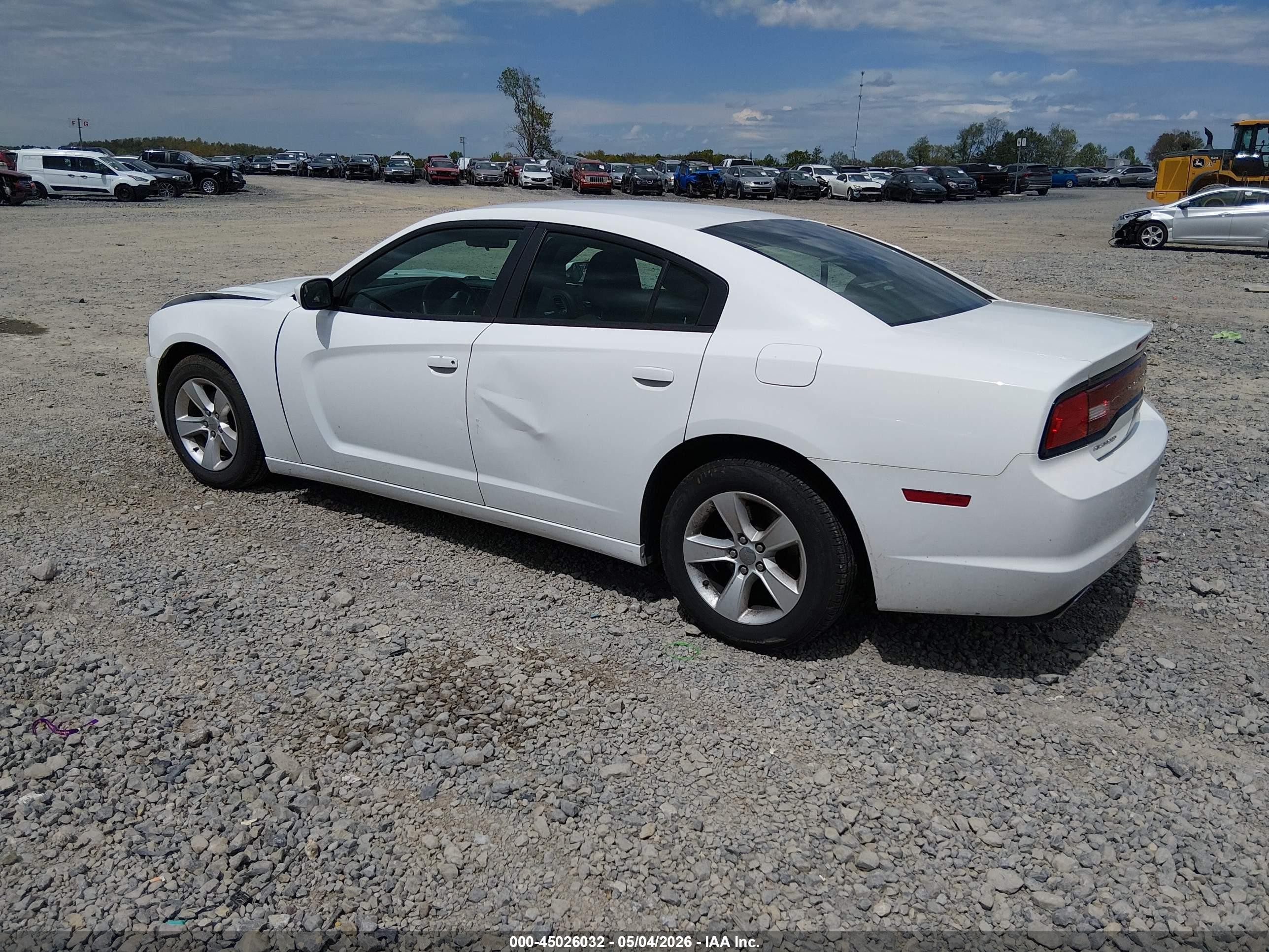 2014 Dodge Charger Se White vin: 2C3CDXBG5EH213599